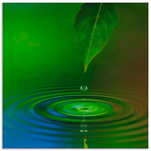 Artland Wandbild "Wassertropfen", Zen, (1 St.), als Alubild, Outdoorbild, L günstig online kaufen