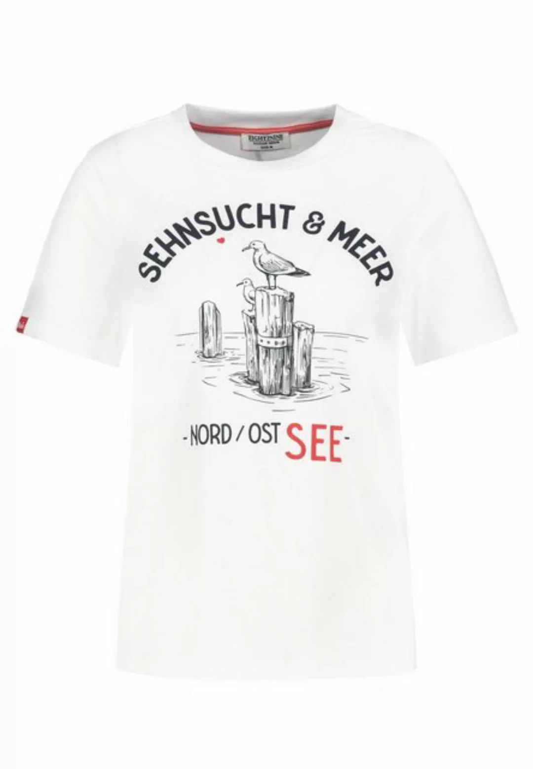 Eight2Nine T-Shirt T-Shirt Küstenprint günstig online kaufen