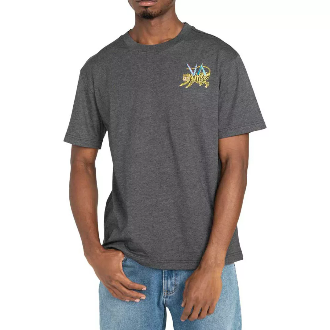 Rvca Ml Tiger Kurzärmeliges T-shirt S Dark Charcoal günstig online kaufen