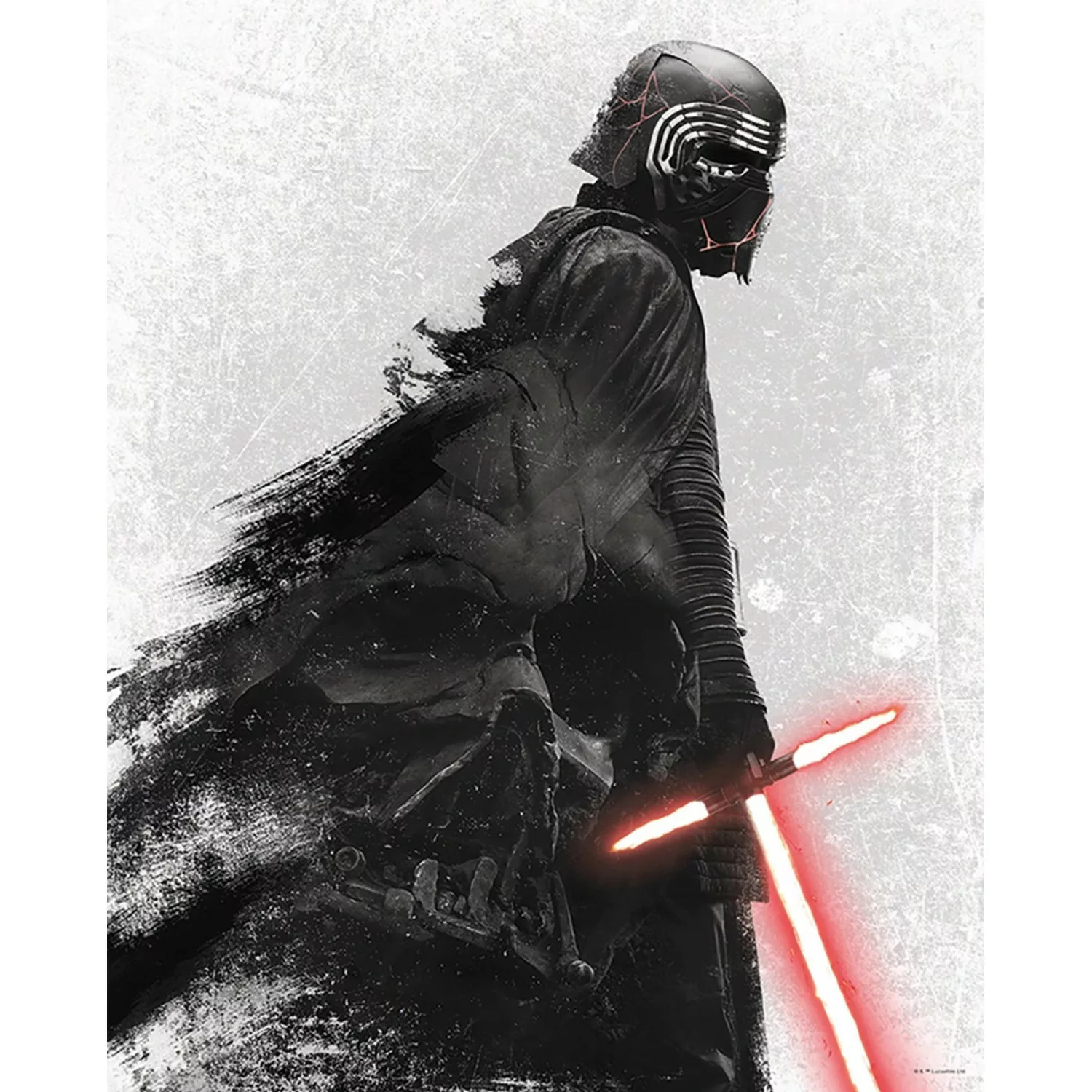 Komar Bild "Star Wars Lines Dark Side Vader", Star Wars, (1 St.), Wandbild günstig online kaufen