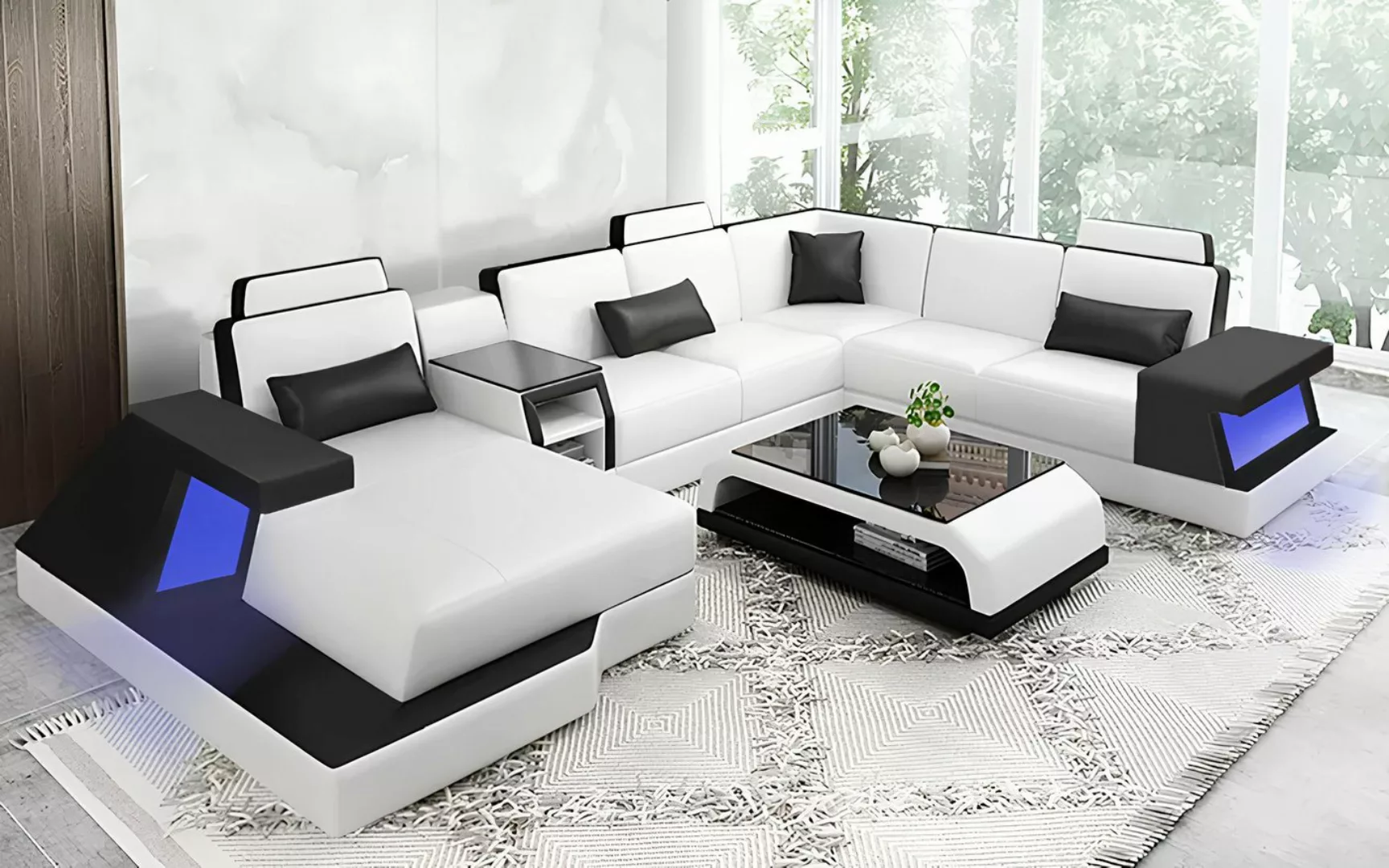 Xlmoebel Ecksofa Neues außergewöhnliches Wohnlandschafts-Sofa mit Design-Ec günstig online kaufen