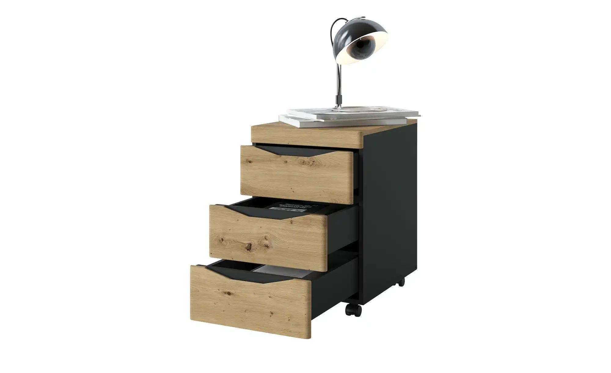 Rollcontainer  Turino Neo ¦ holzfarben ¦ Maße (cm): B: 45 H: 66 T: 55.0 Sch günstig online kaufen