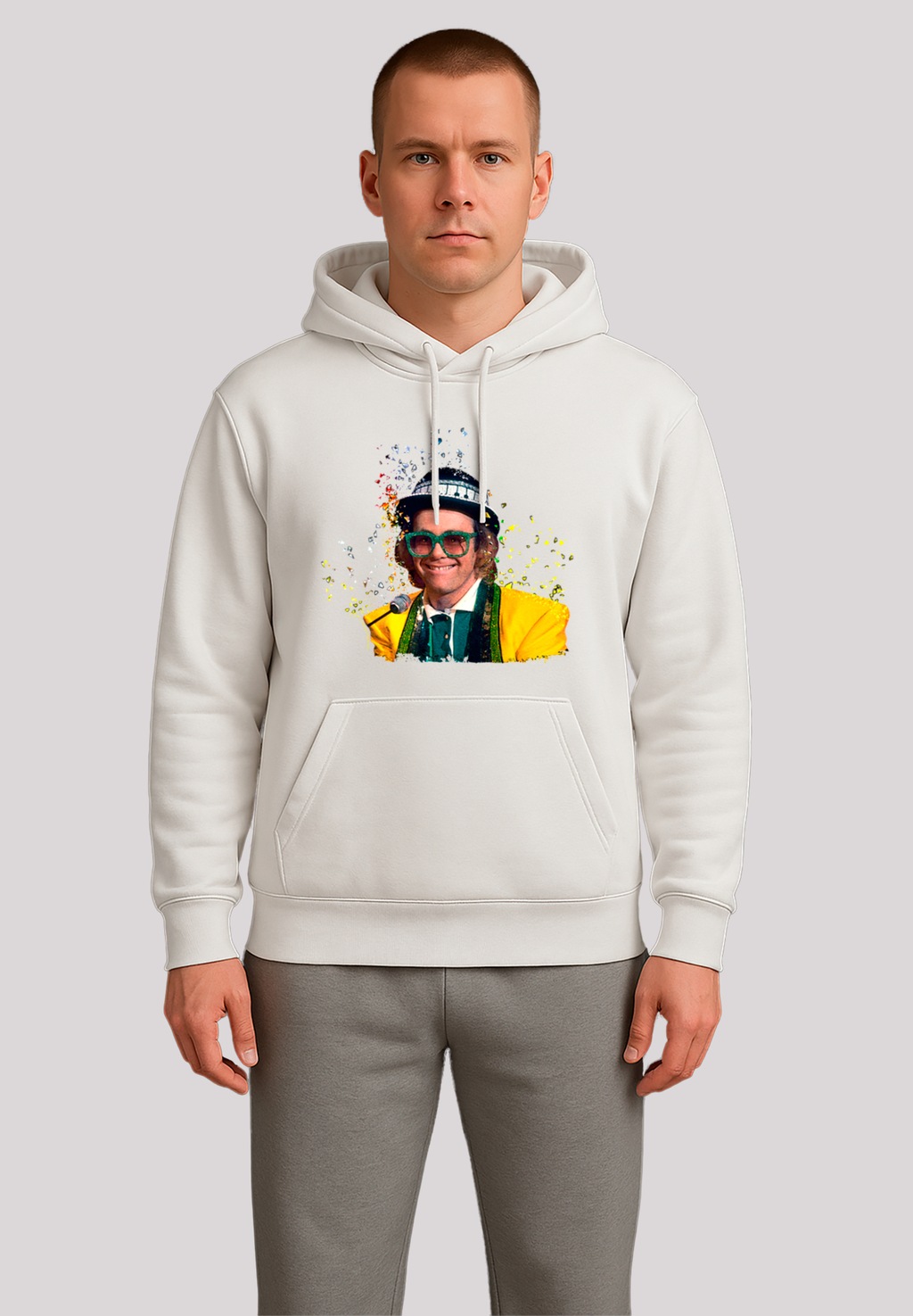 F4NT4STIC Kapuzenpullover "TV Times Elton John At The Piano 1977", Premium günstig online kaufen