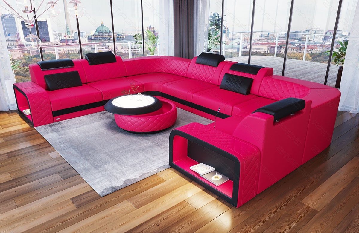 Sofa Dreams Wohnlandschaft Ledersofa Foggia U günstig online kaufen