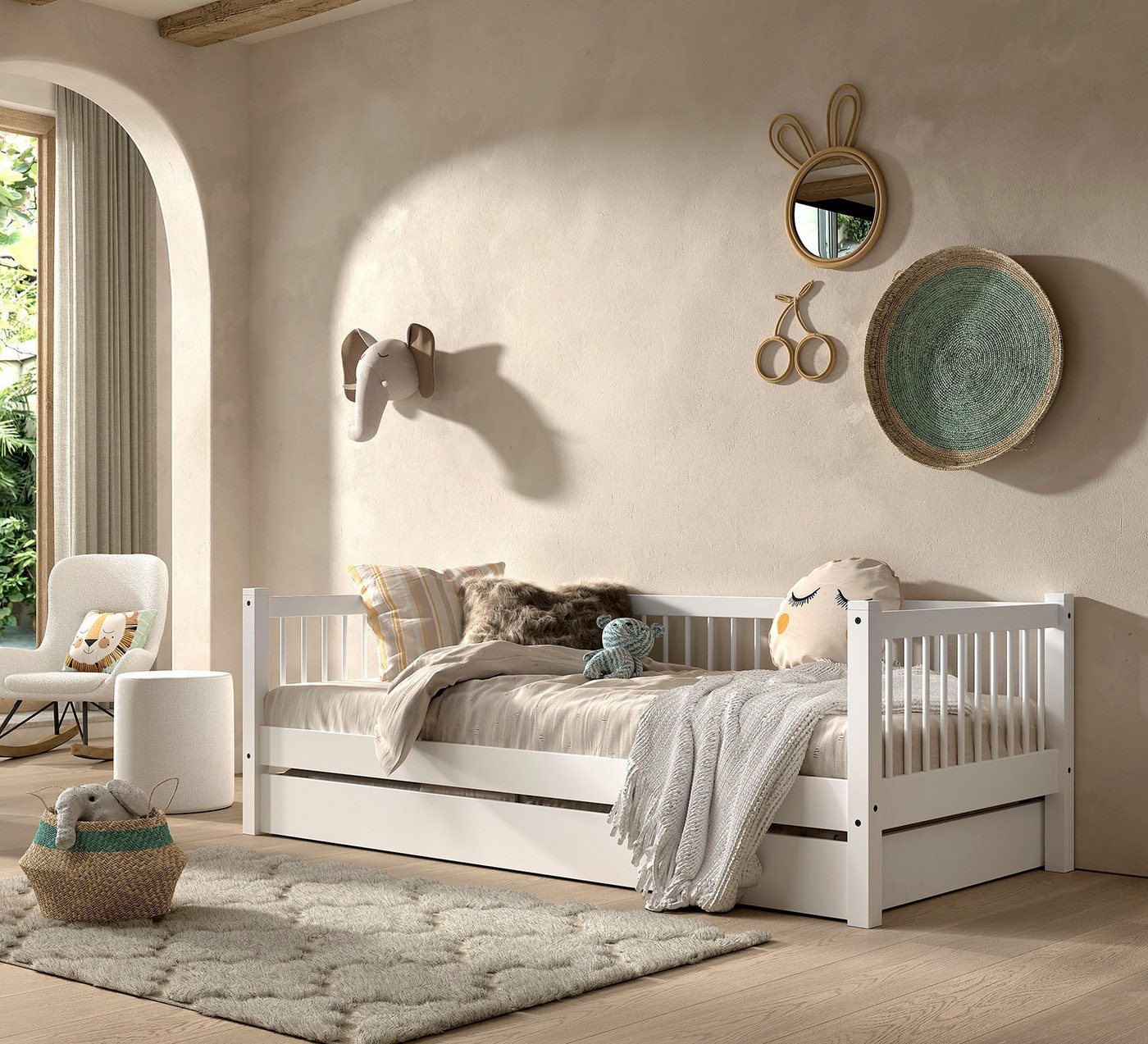 Home affaire Einzelbett (Made in Europe), mit LF 90x200 cm, wahlweise mit o günstig online kaufen
