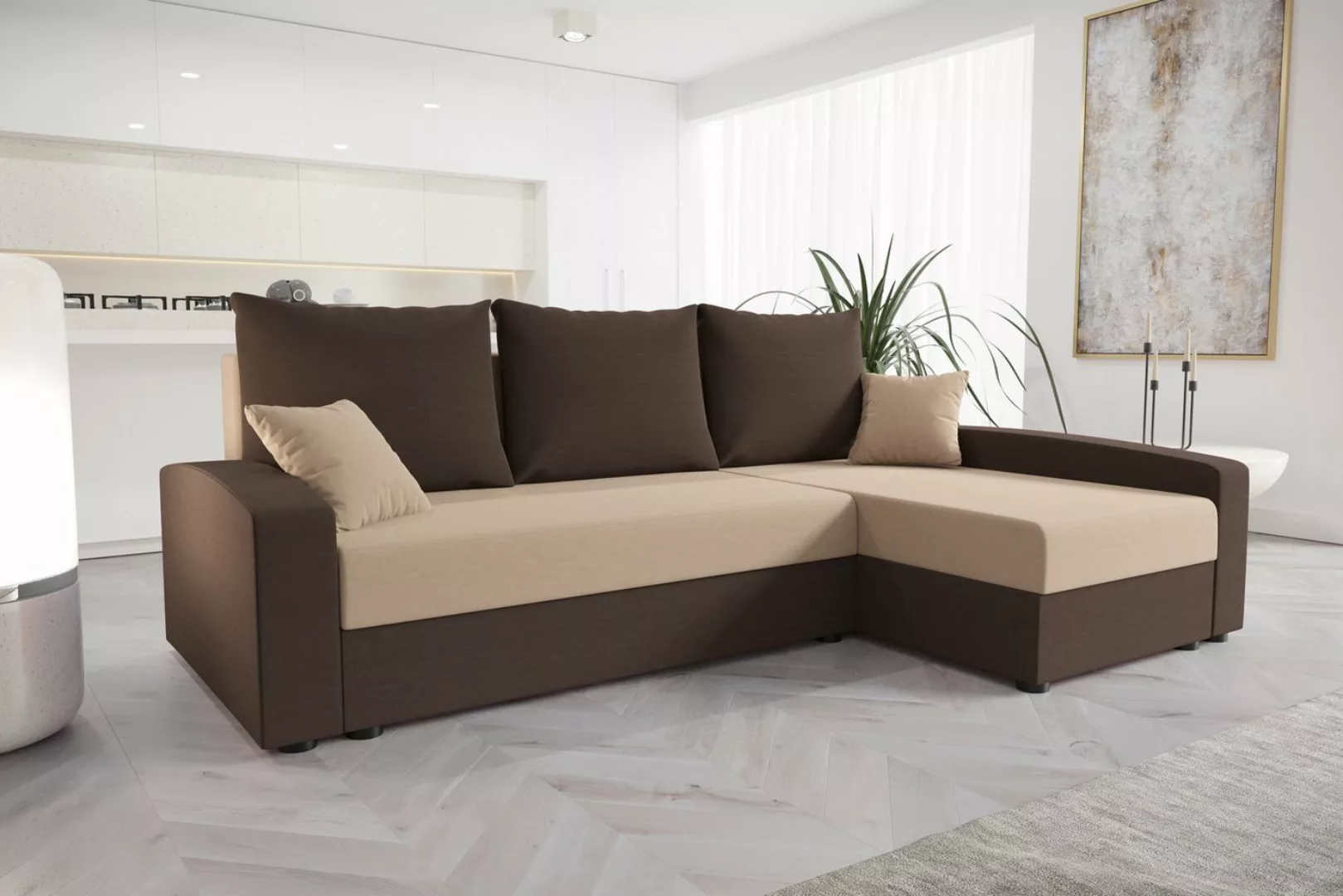 ALTDECOR Ecksofa CHIEV, Couch mit Schlaffunktion, Wohnzimmer - Wohnlandscha günstig online kaufen