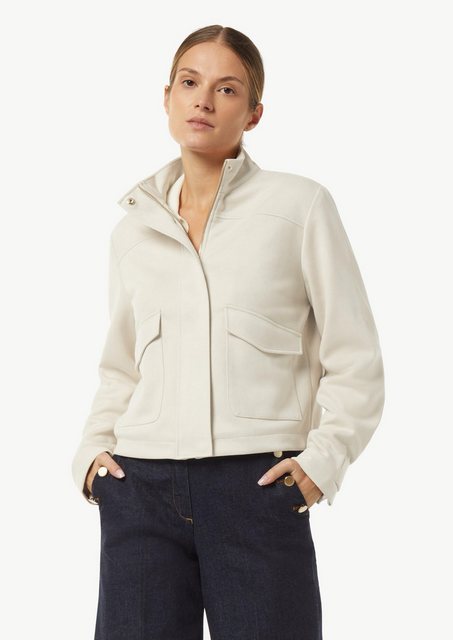 Comma Blusenblazer Kurze Jacke in Wildleder-Optik günstig online kaufen