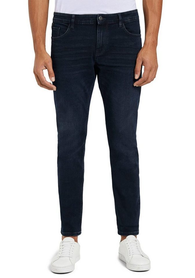 Tom Tailor Herren Jeans Josh - Slim Fit - Blau - Dark Stone Blue Black günstig online kaufen