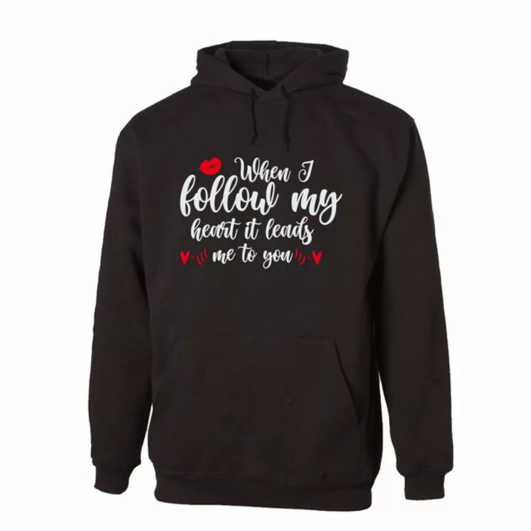 G-graphics Hoodie When I follow my heart it leads me to you Unisex mit tren günstig online kaufen