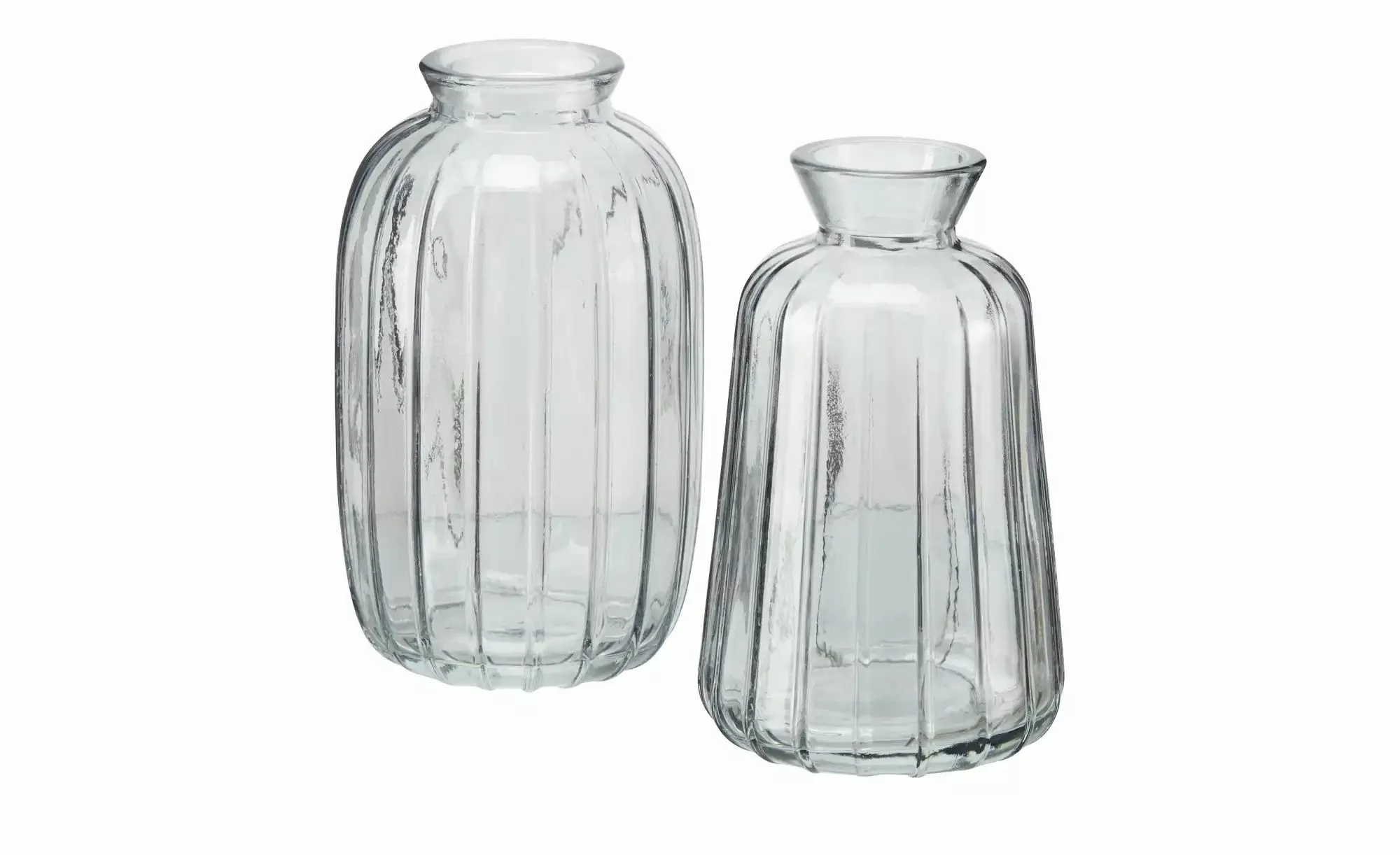 HOME STORY Vase  sortiert   ¦ grau ¦ Glas ¦ Maße (cm): H: 11,2  Ø: 7 Access günstig online kaufen