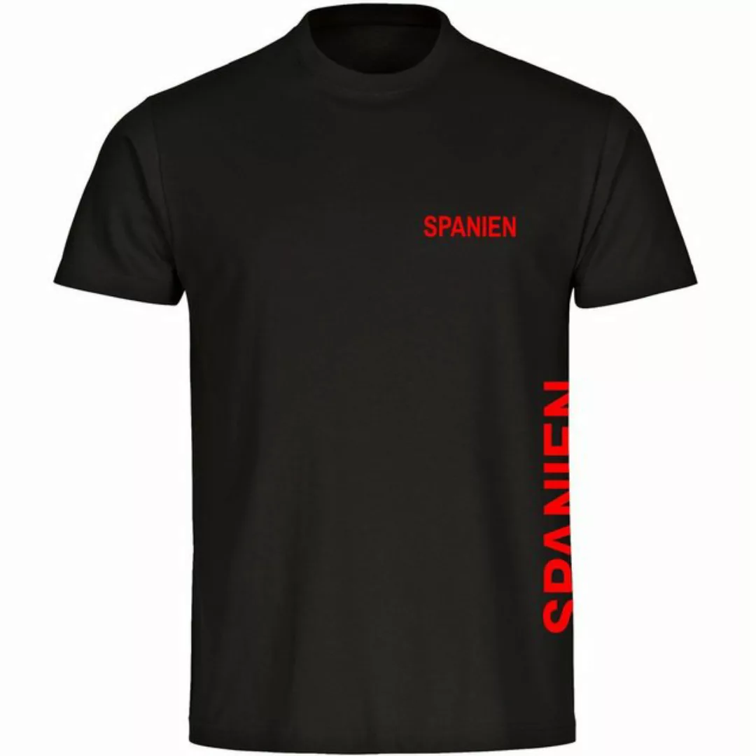 multifanshop T-Shirt Herren Spanien - Brust & Seite - Männer günstig online kaufen