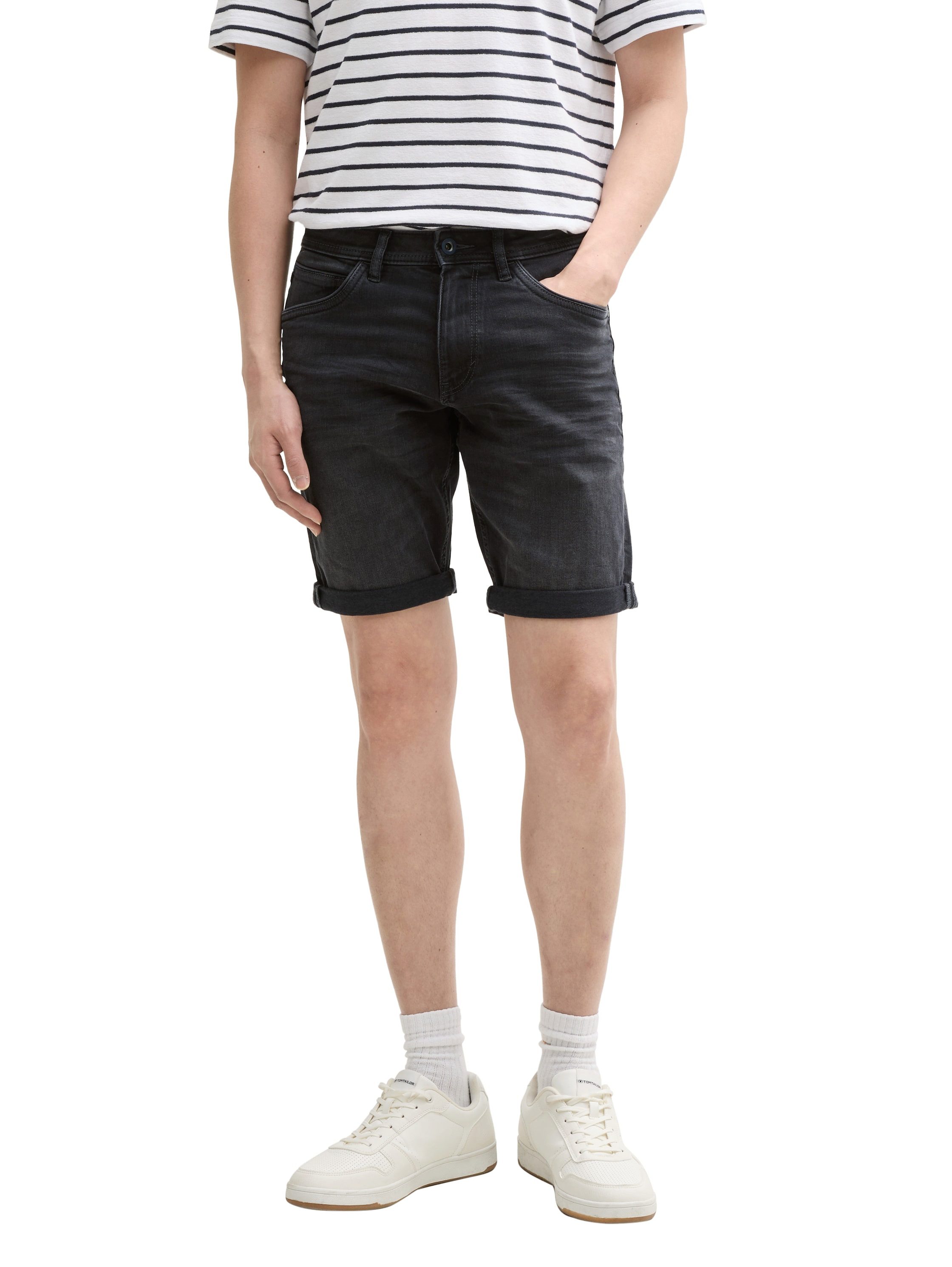 Tom Tailor Herren Jeans Short TTJOSH REGULAR SHORTS Mid Waist Regular Fit - günstig online kaufen