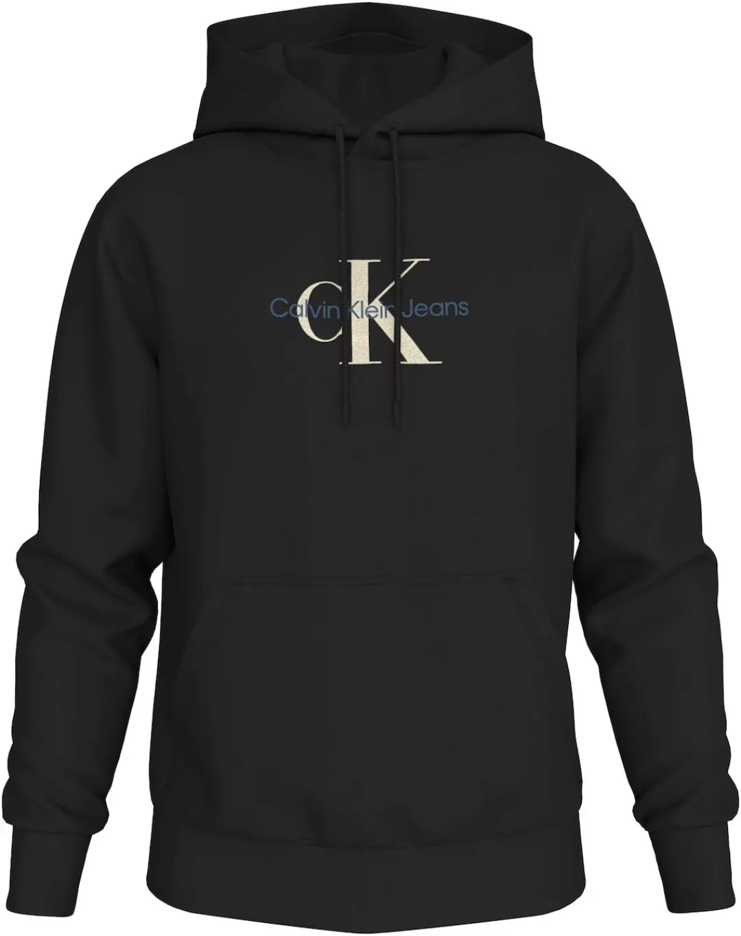 Calvin Klein Jeans Plus Kapuzensweatshirt Plus Distressed Monologo Hoodie i günstig online kaufen