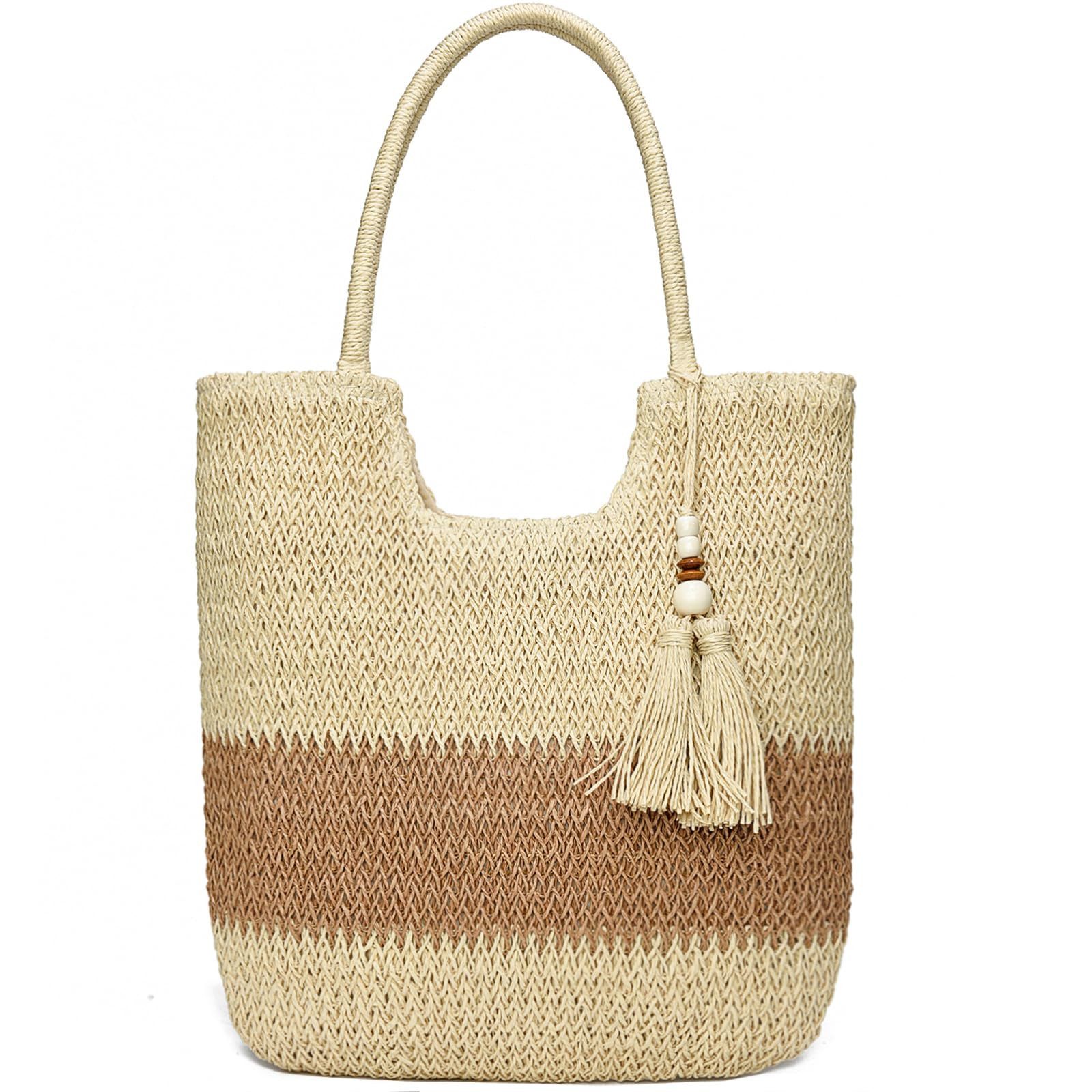 Coonoor Strandtasche Strohtaschen für Damen, Gewebte günstig online kaufen