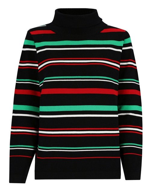 Hajo Rollkragenpullover Pullover mit halsfernem Rollkragen Multicolor Ringe günstig online kaufen