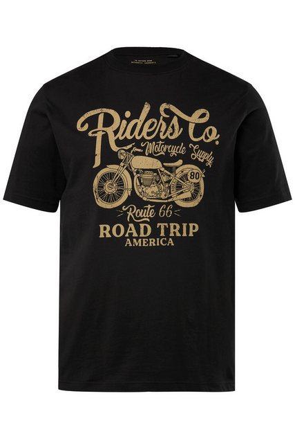 JP1880 T-Shirt T-Shirt Halbarm Motorrad-Print Rundhals bis 8 XL günstig online kaufen