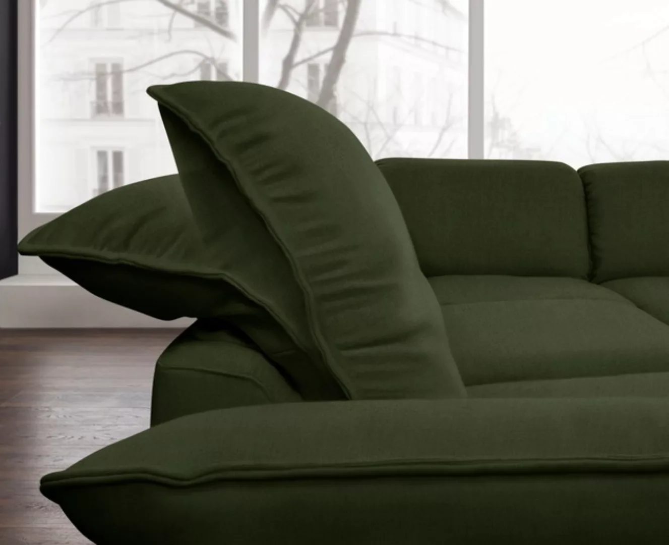 W.SCHILLIG Ecksofa "sherry, Designsofa mit tollem Sitzkomfort, L-Form", Kop günstig online kaufen