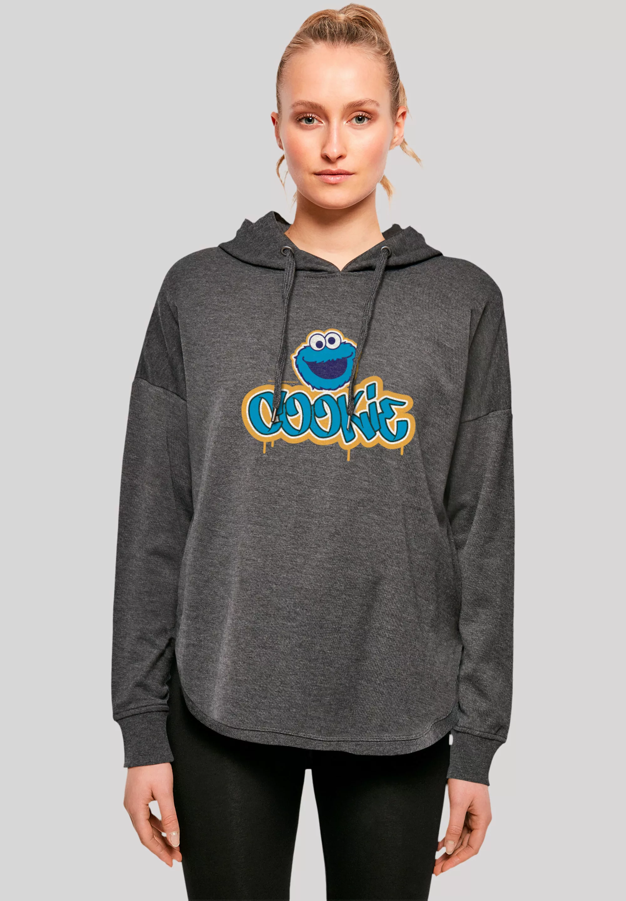 F4NT4STIC Kapuzenpullover "Sesamstraße Cookie Graffiti Logo", Premium Quali günstig online kaufen