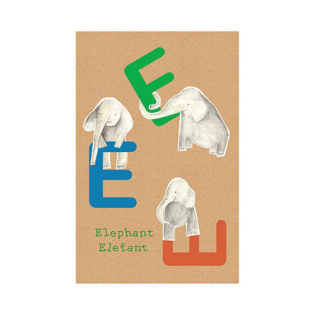 Komar Wandbild ABC Animal E Buchstaben B/L: ca. 50x70 cm günstig online kaufen