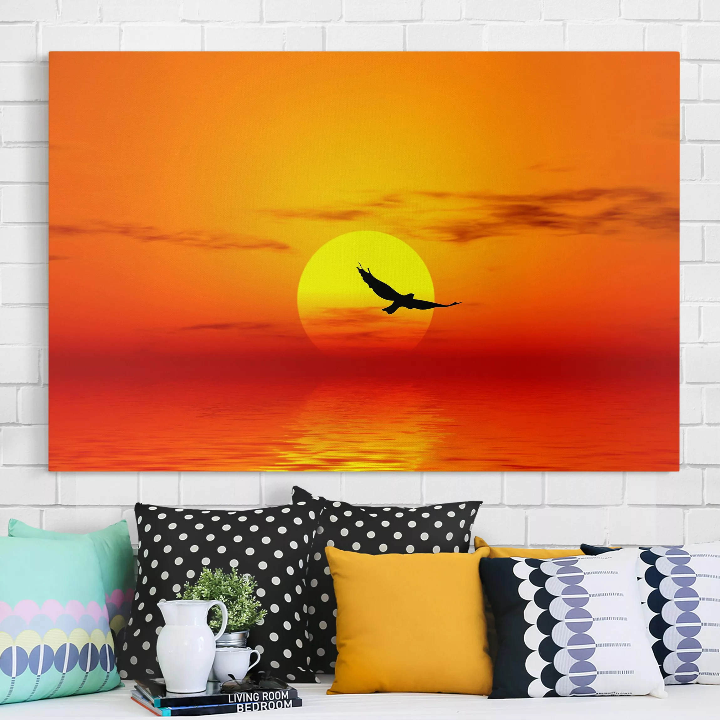 Leinwandbild Sonnenuntergang - Querformat Fabulous Sunset günstig online kaufen