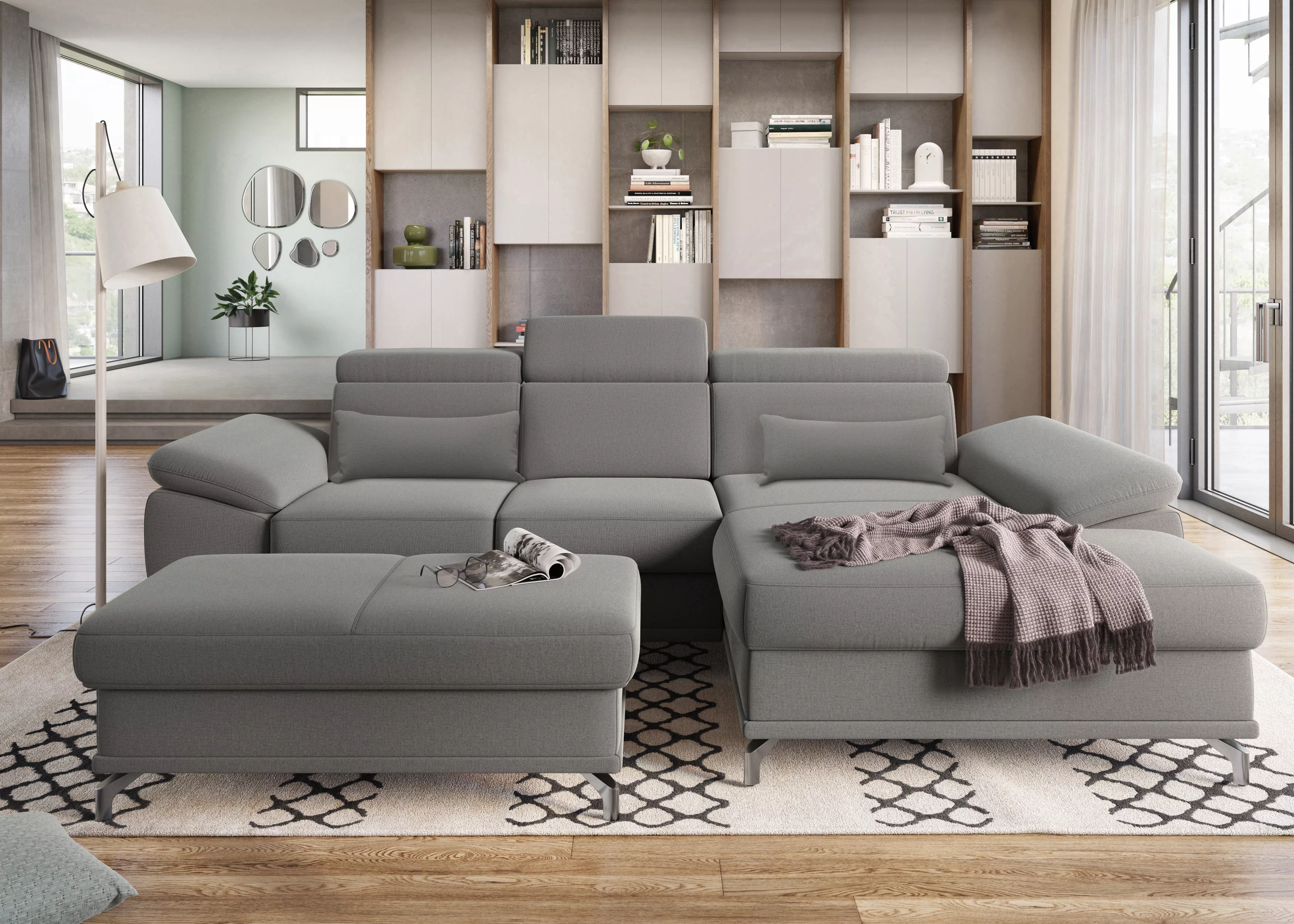 sit&more Ecksofa "Cabrio L-Form", mit Sitztiefen- und Armteilverstellung so günstig online kaufen