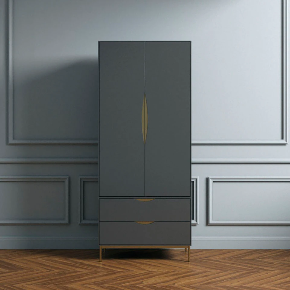 andas Kleiderschrank "KOBE", Schöne Griffe, viel Stuaraum günstig online kaufen