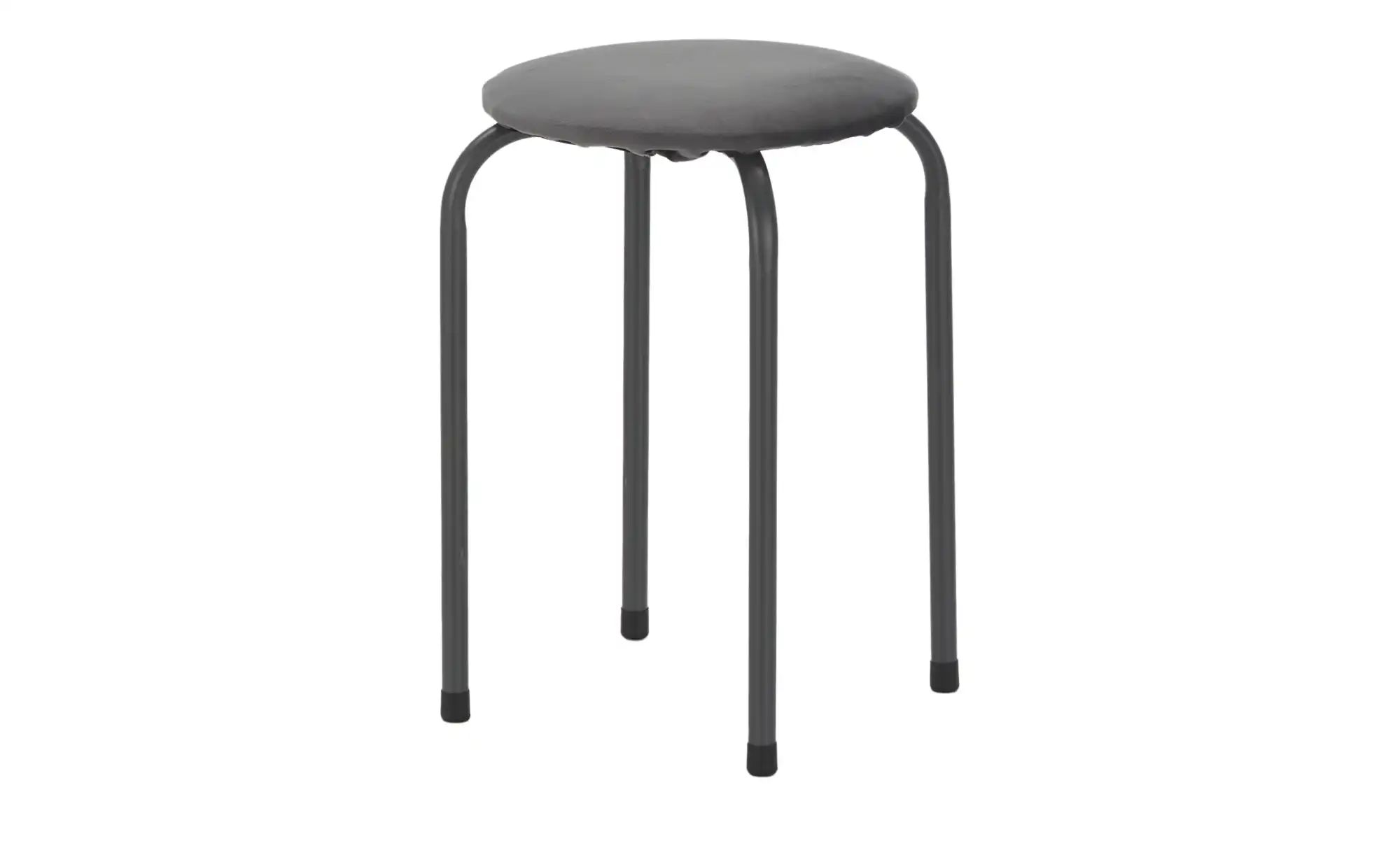 Hocker  stapelbar Giovanni ¦ grau ¦ Maße (cm): B: 30 H: 45 T: 30.0 Polsterm günstig online kaufen