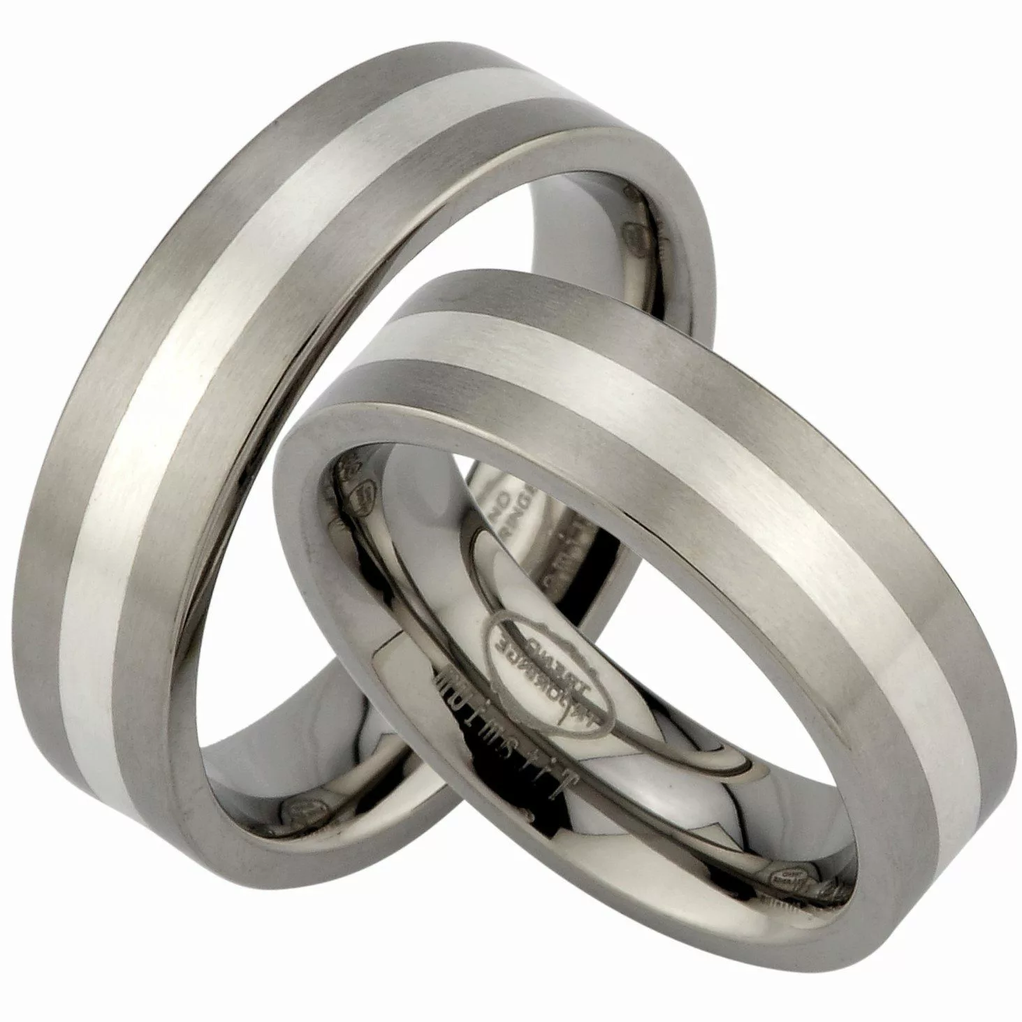 Trauringe123 Trauring Titan & Silber Hochzeitsringe günstig online kaufen