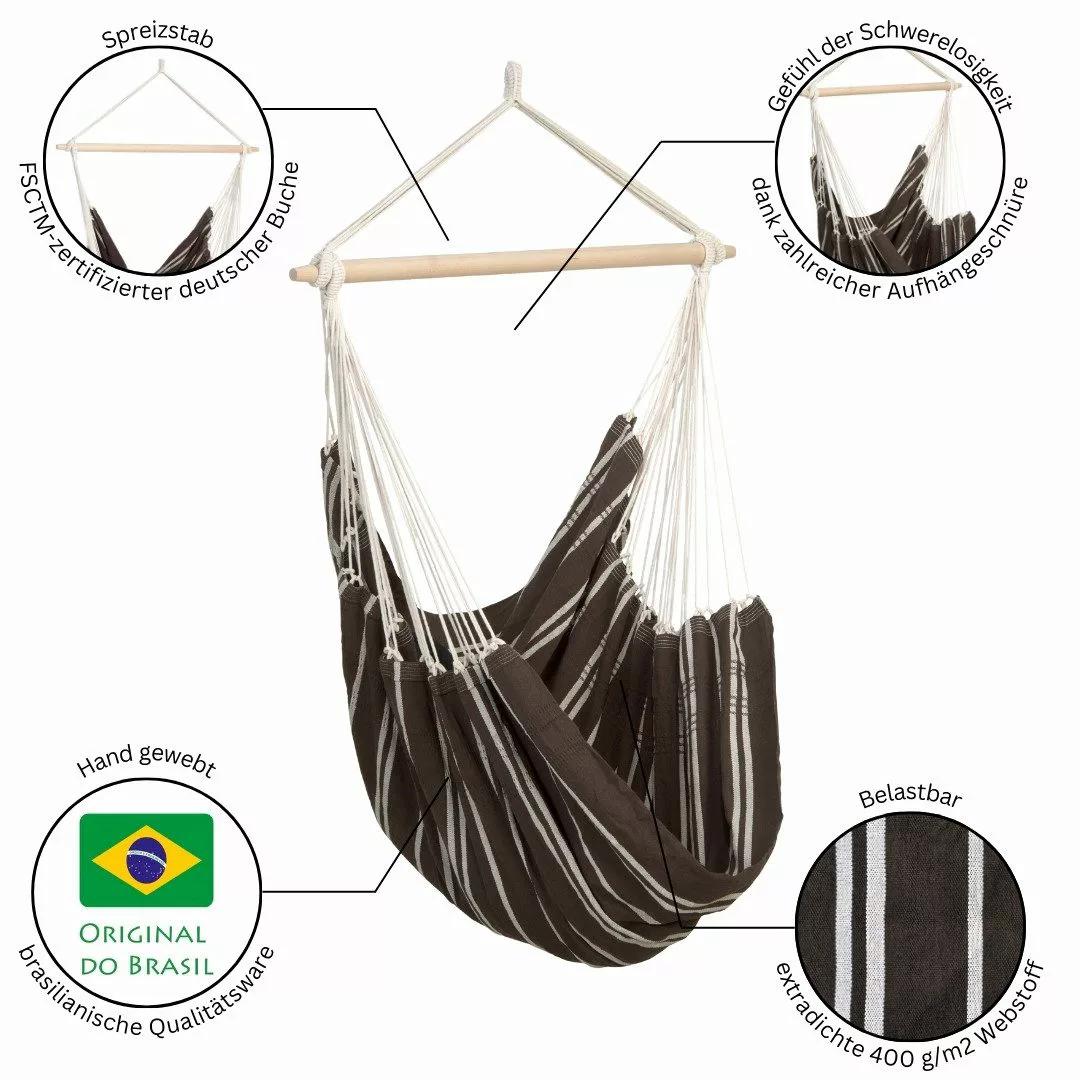 Amazonas Hängesessel Brasil KingSize Hängestuhl (Belastbarkeit günstig online kaufen