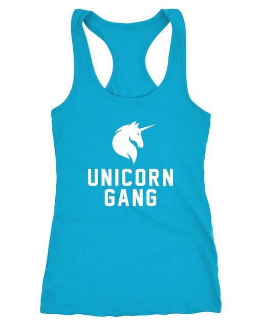 MoonWorks Tanktop Einhorn Shirt Tank-Top Unicorn Gang günstig online kaufen