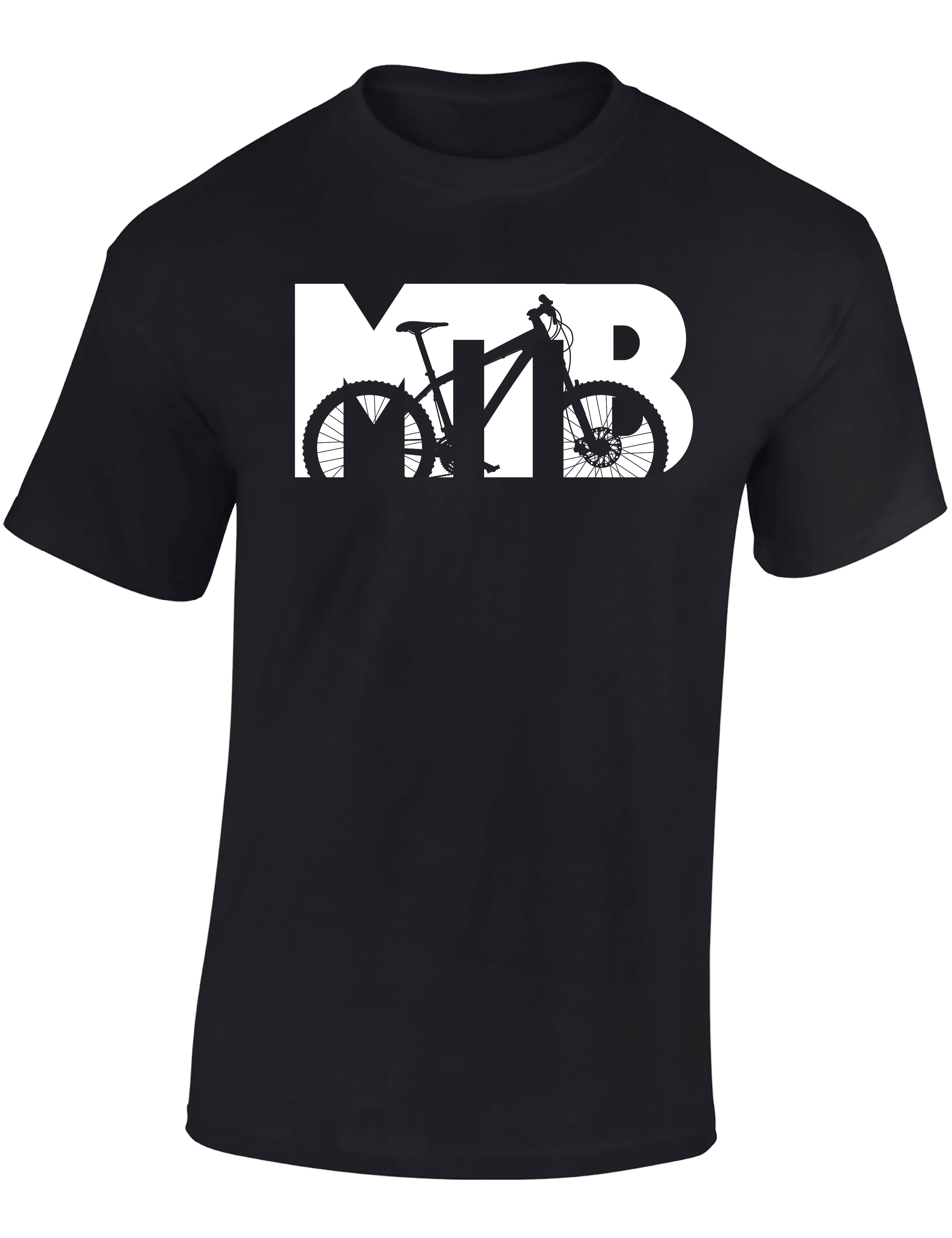 Baddery Print-Shirt Fahrrad T-Shirt Herren: "MTB", günstig online kaufen