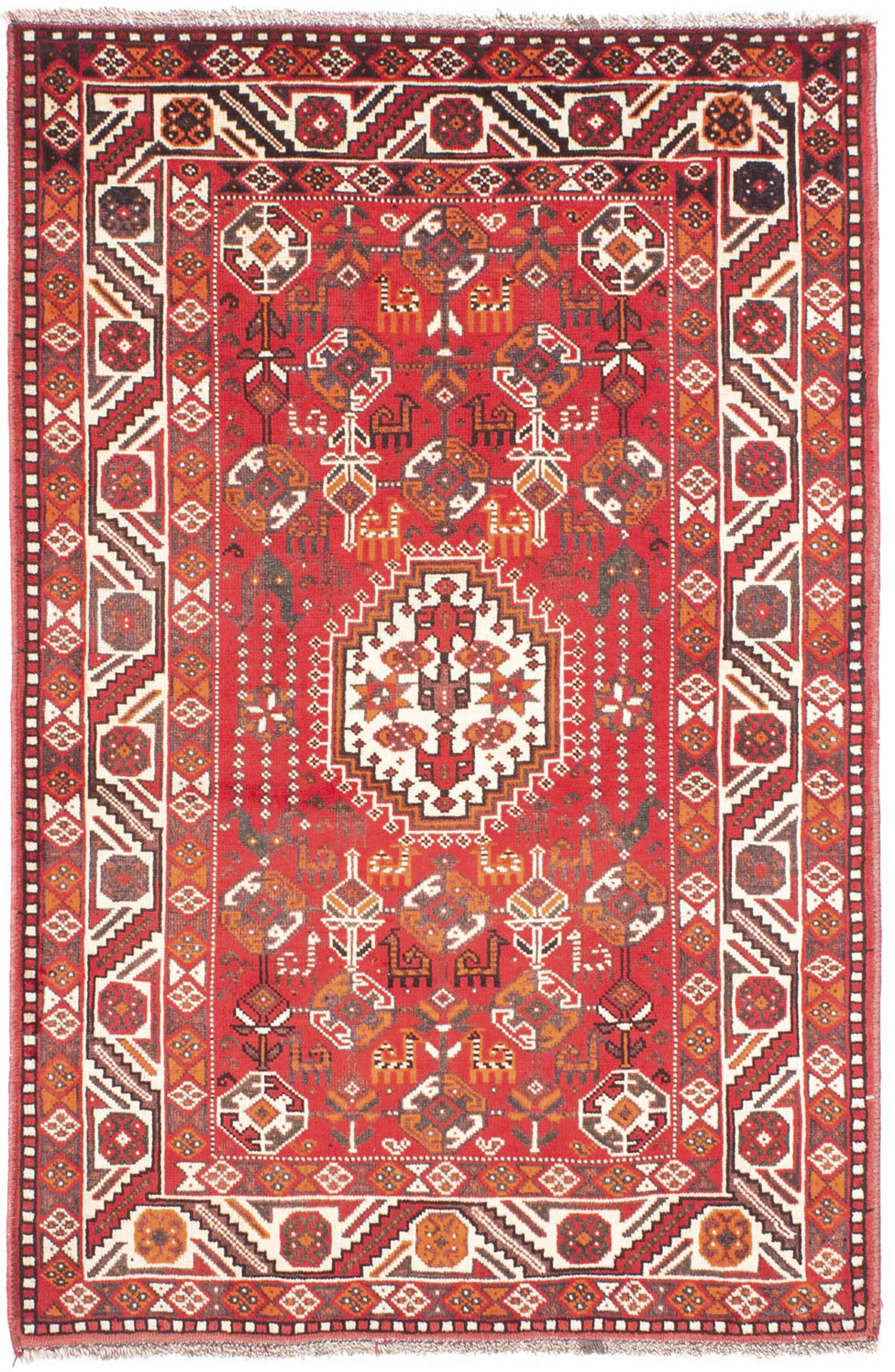 morgenland Orientteppich »Perser - Nomadic - 159 x 110 cm - rot«, rechtecki günstig online kaufen