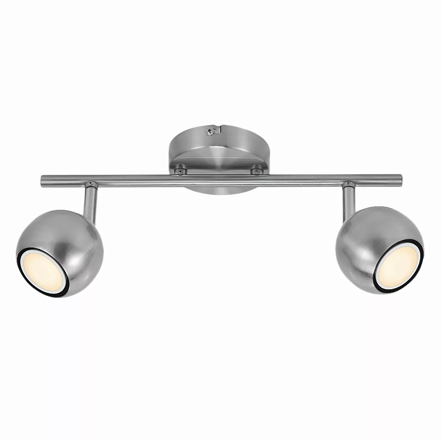 home24 Nordlux LED-Deckenleuchte Chicago Modern Stahl Silber 10x17x14 cm (B günstig online kaufen