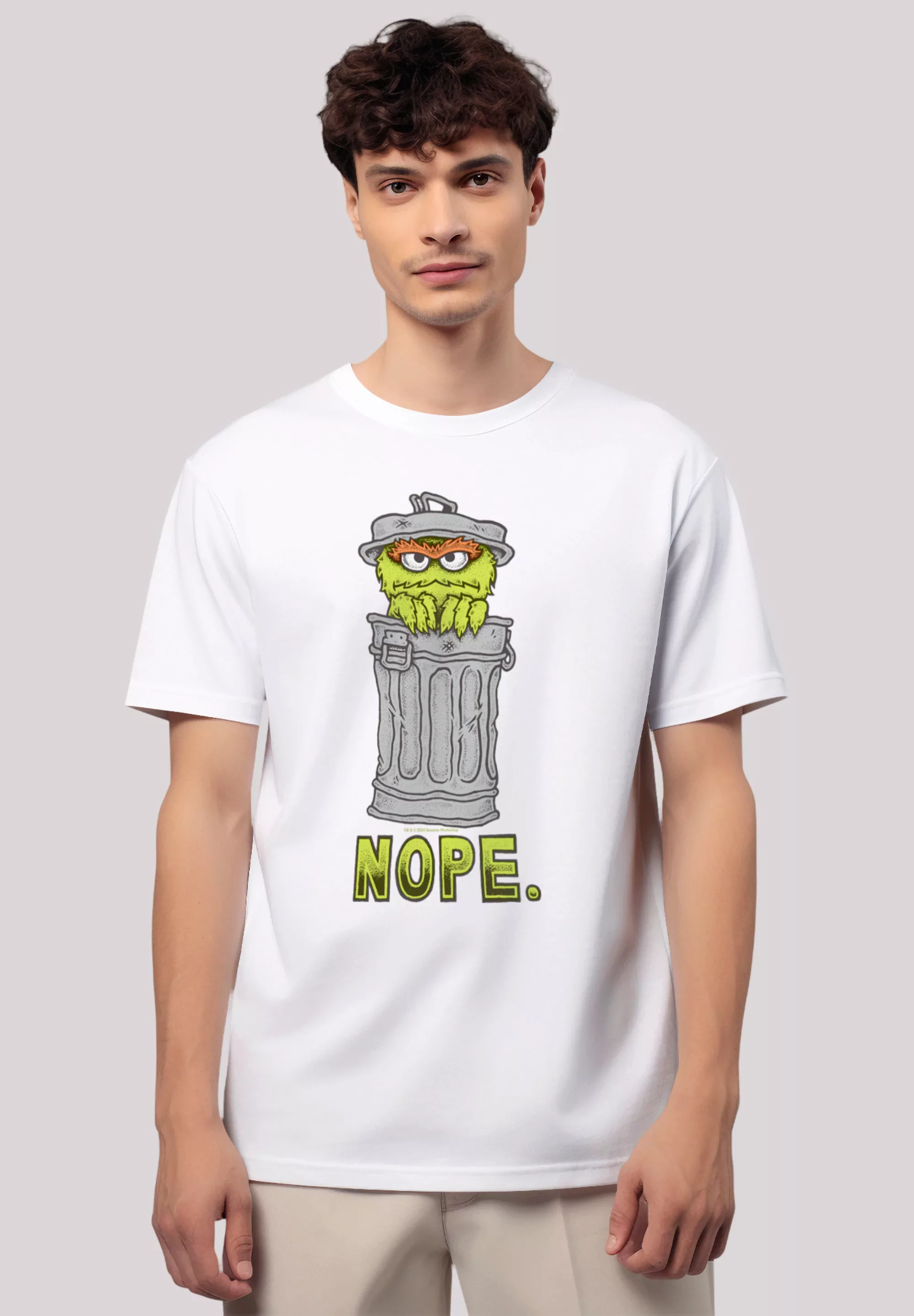 F4NT4STIC T-Shirt "Sesamstraße Oscar Nope", Premium Qualität günstig online kaufen