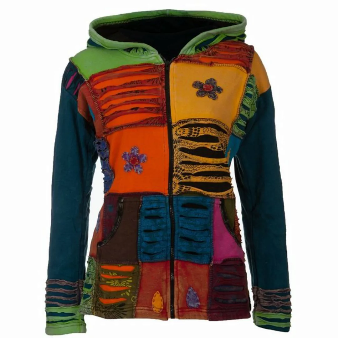 SPIRIT of NEPAL Strickjacke Damen Strickjacke "Flower-Power günstig online kaufen