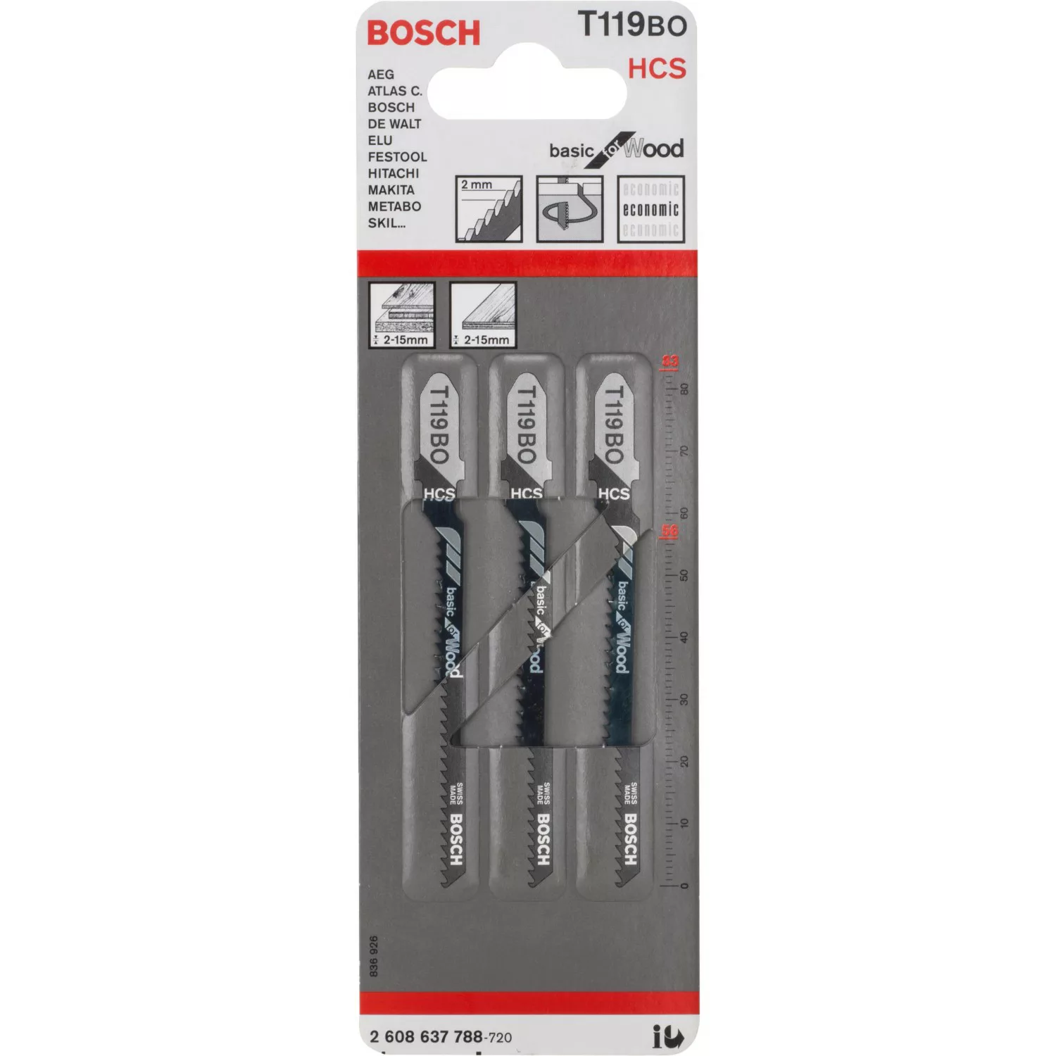 Bosch Stichsägeblatt T 119 BO günstig online kaufen