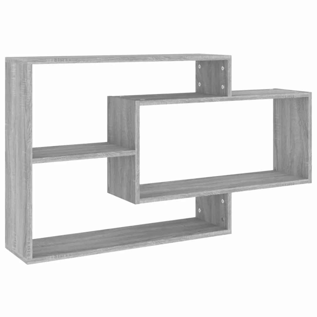 Vidaxl Wandregal Grau Sonoma 104x20x58,5 Cm Holzwerkstoff günstig online kaufen