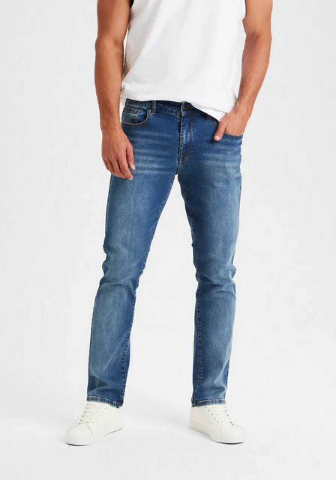 Buffalo 5-Pocket-Jeans "Straight-fit", mit normaler Bundhöhe, aus elastisch günstig online kaufen