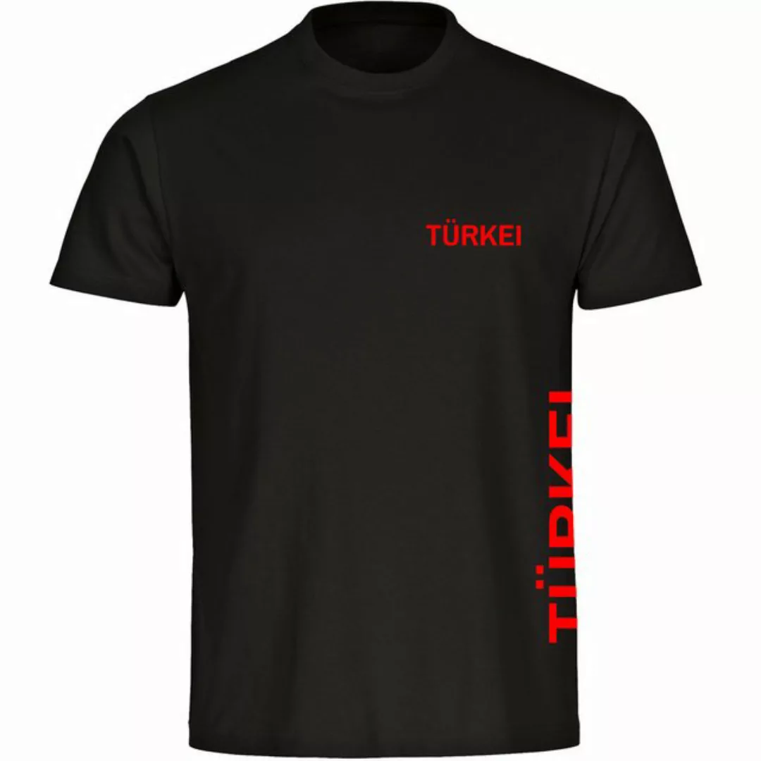 multifanshop T-Shirt Herren Türkei - Brust & Seite - Männer günstig online kaufen