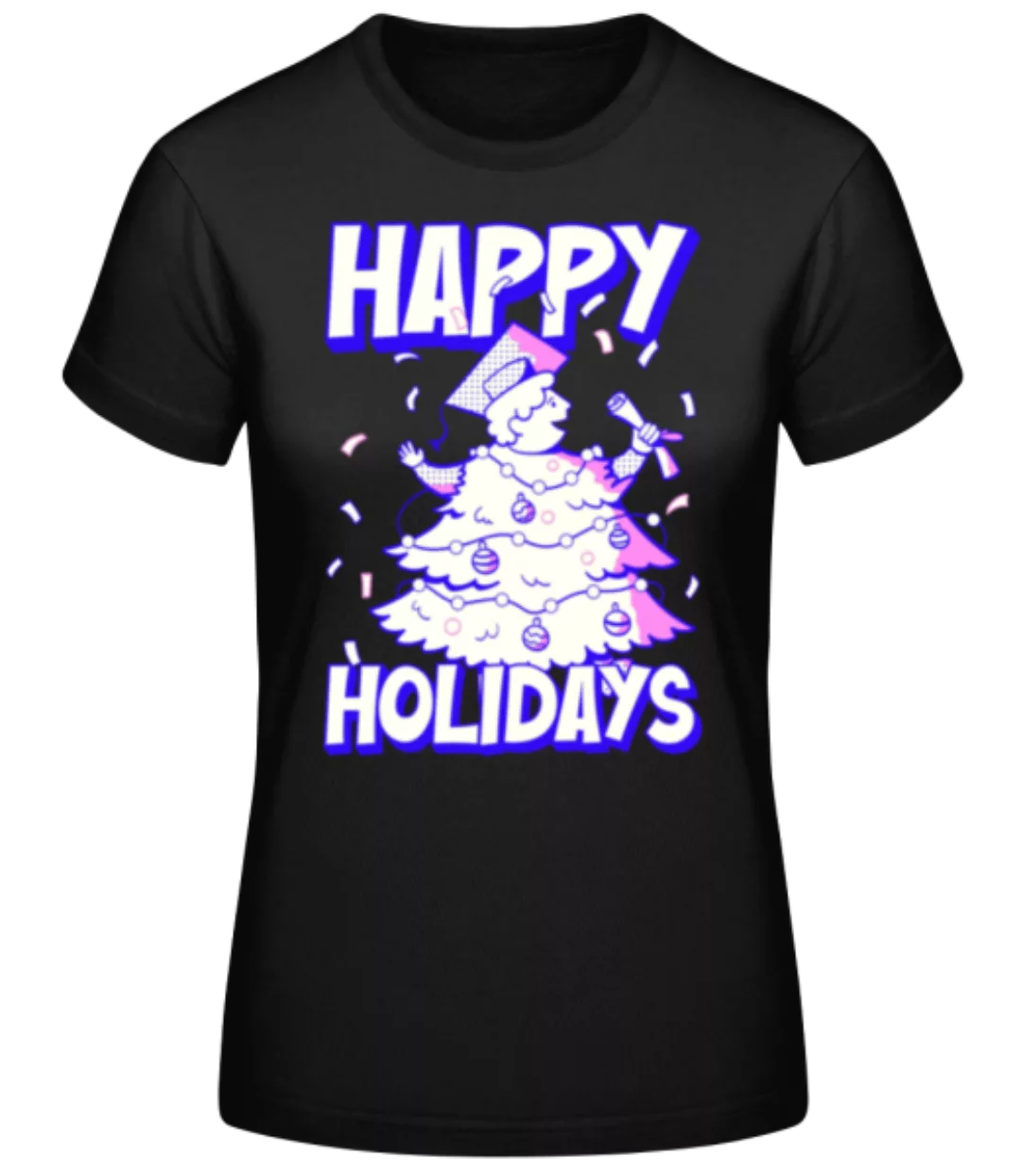 Happy Holidays · Frauen Basic T-Shirt günstig online kaufen
