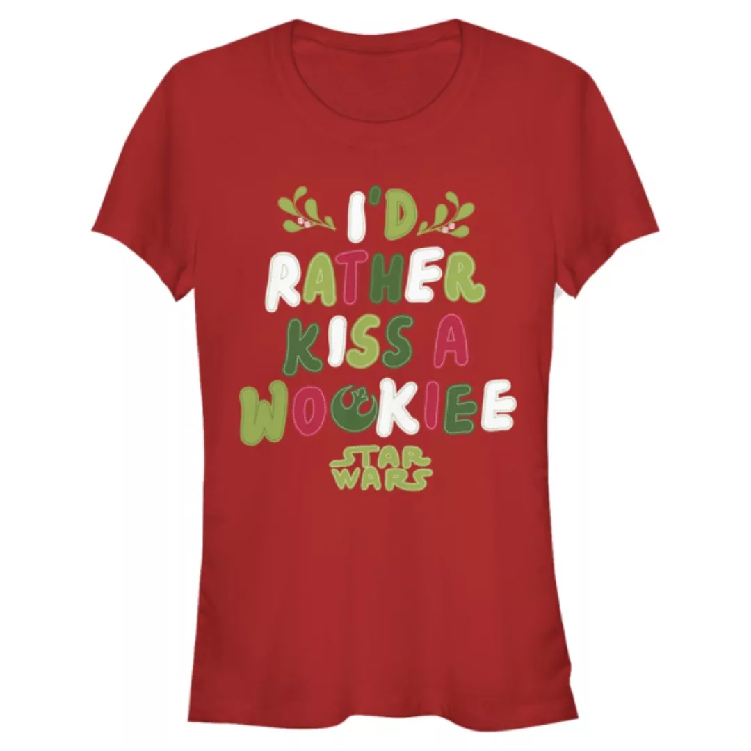 Star Wars - Chewbacca Wookie Kiss - Weihnachten - Frauen T-Shirt günstig online kaufen