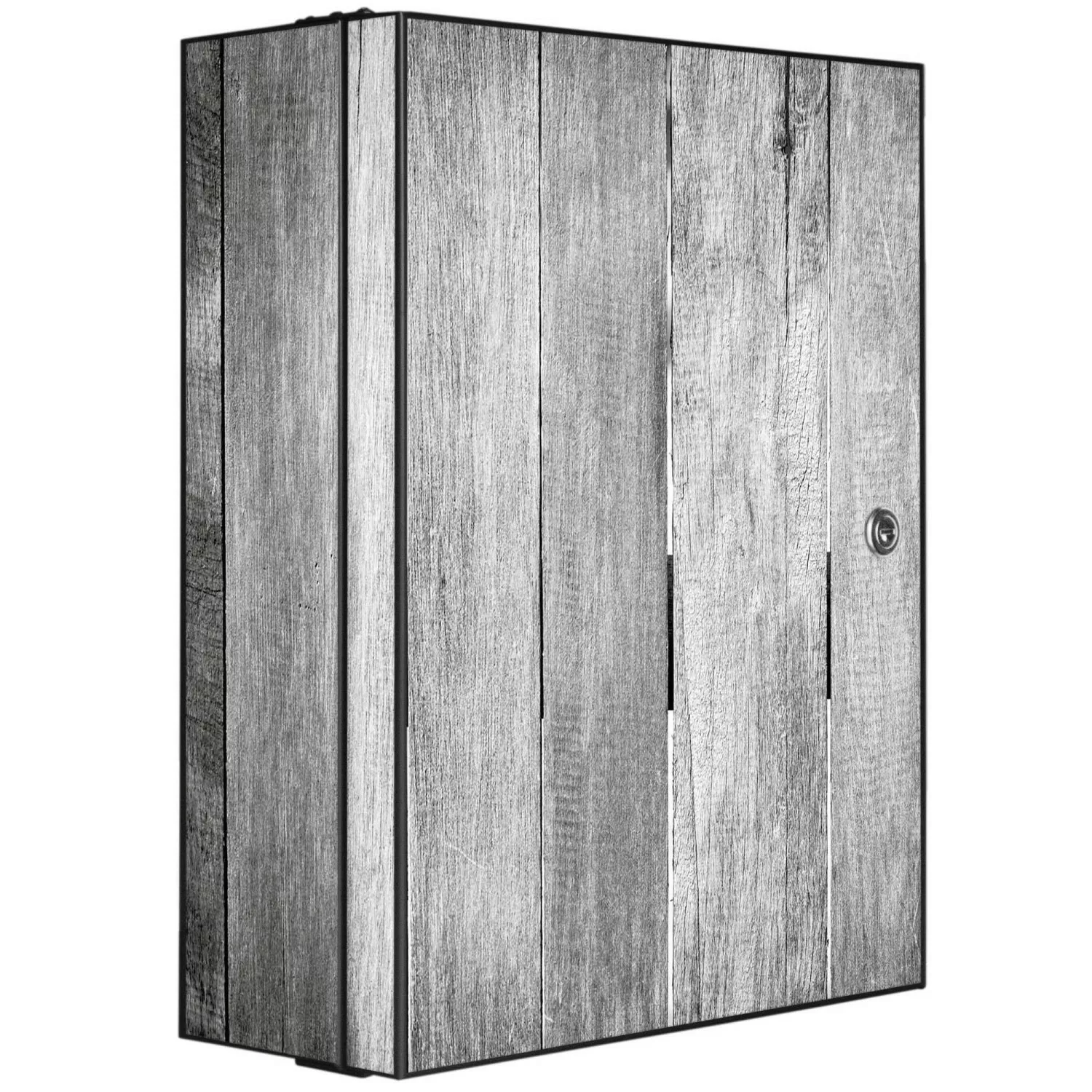 banjado Medizinschrank Stahl Holz Monochrom (abschließbar, 3 große und 2 kl günstig online kaufen