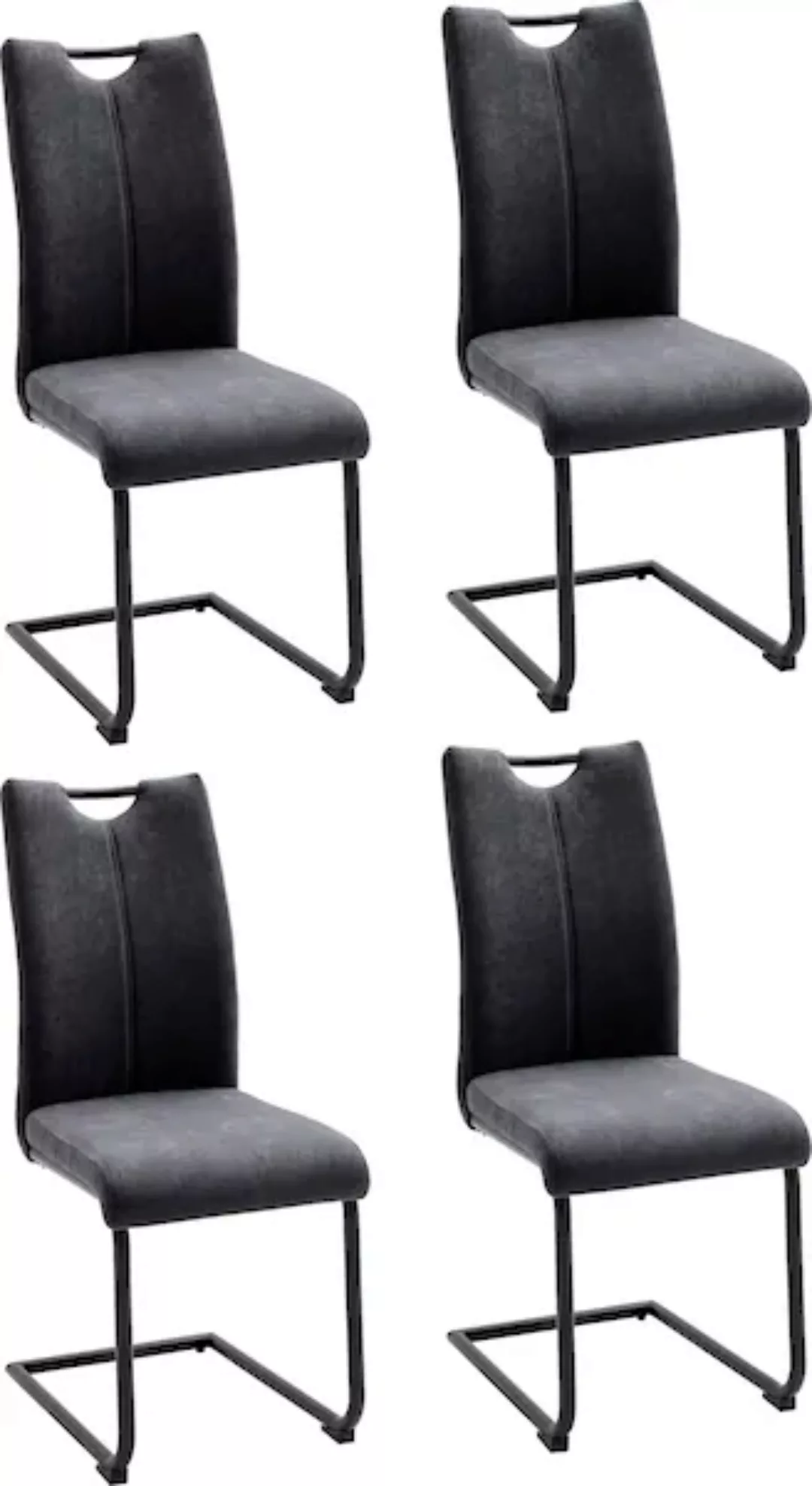 MCA furniture Freischwinger "Adana", 4 St., 4er-Set mit Stoffbezug, belastb günstig online kaufen