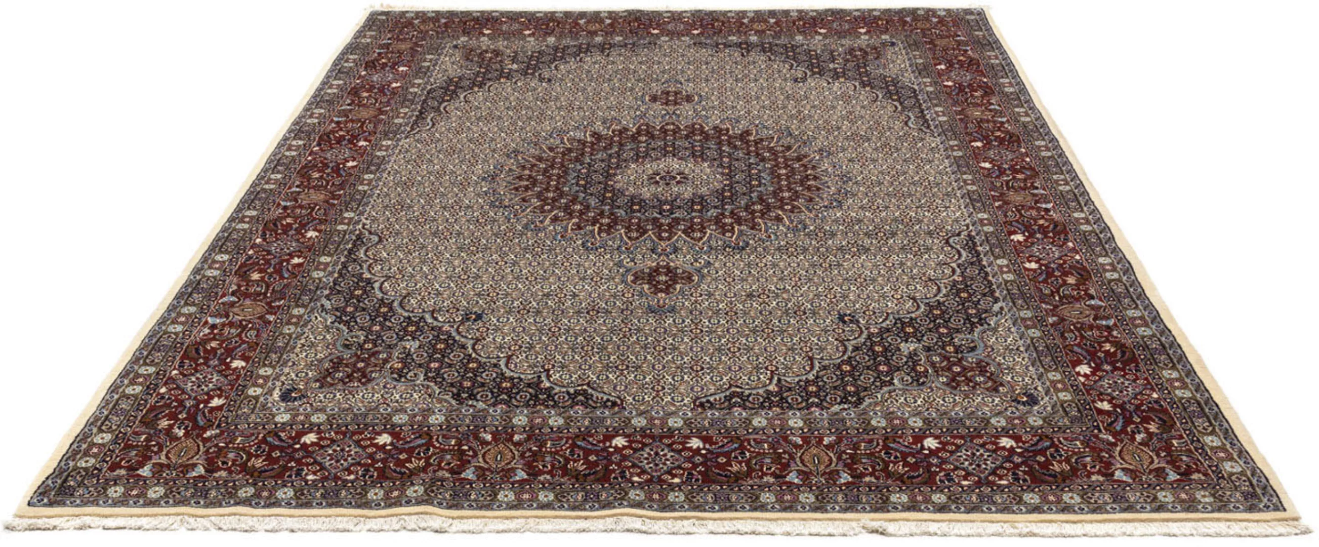 morgenland Wollteppich »Moud Stark Gemustert Beige 345 x 244 cm«, rechtecki günstig online kaufen