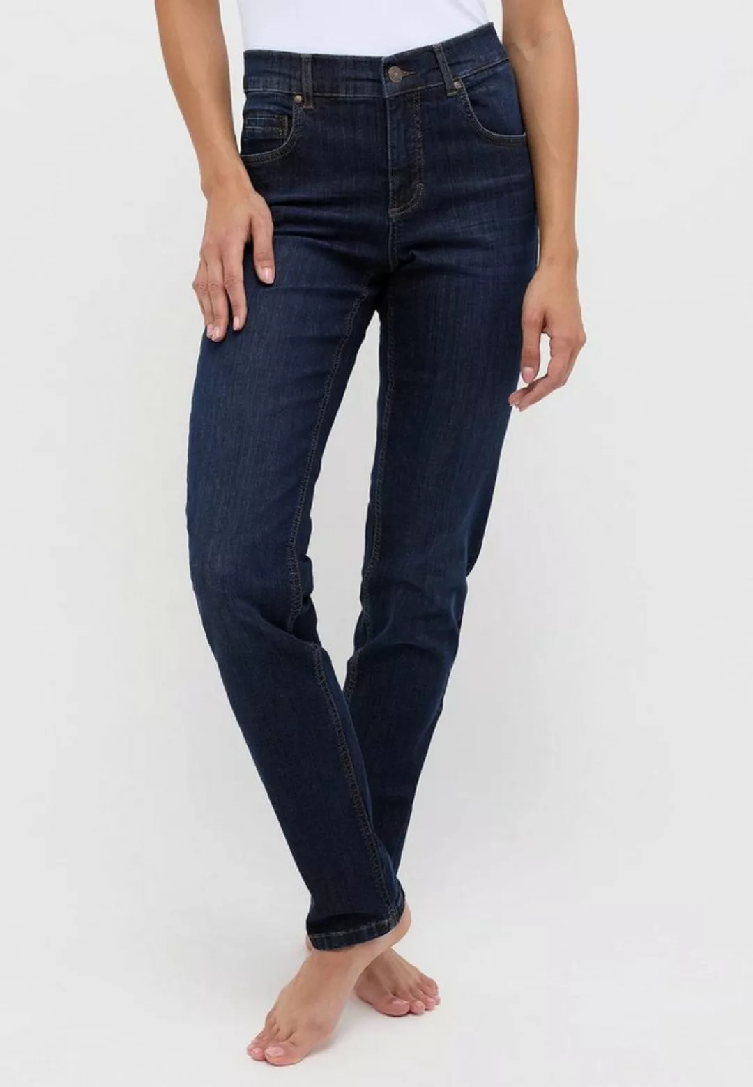 ANGELS 5-Pocket-Jeans Elastische Jeans Cici mit Reißverschluss günstig online kaufen