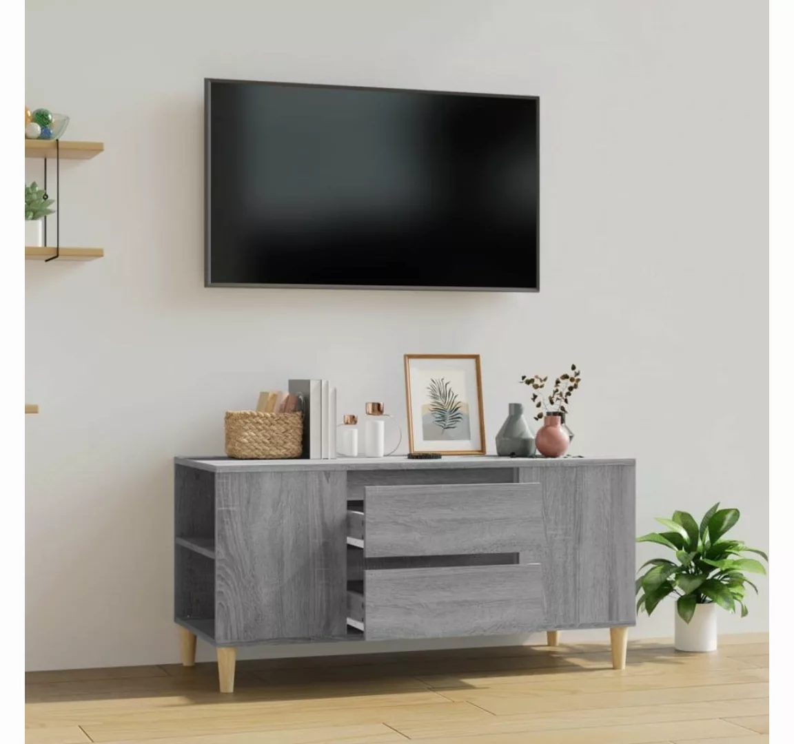 vidaXL TV-Schrank TV-Schrank Grau Sonoma 102x44,5x50 cm Holzwerkstoff TV-Lo günstig online kaufen