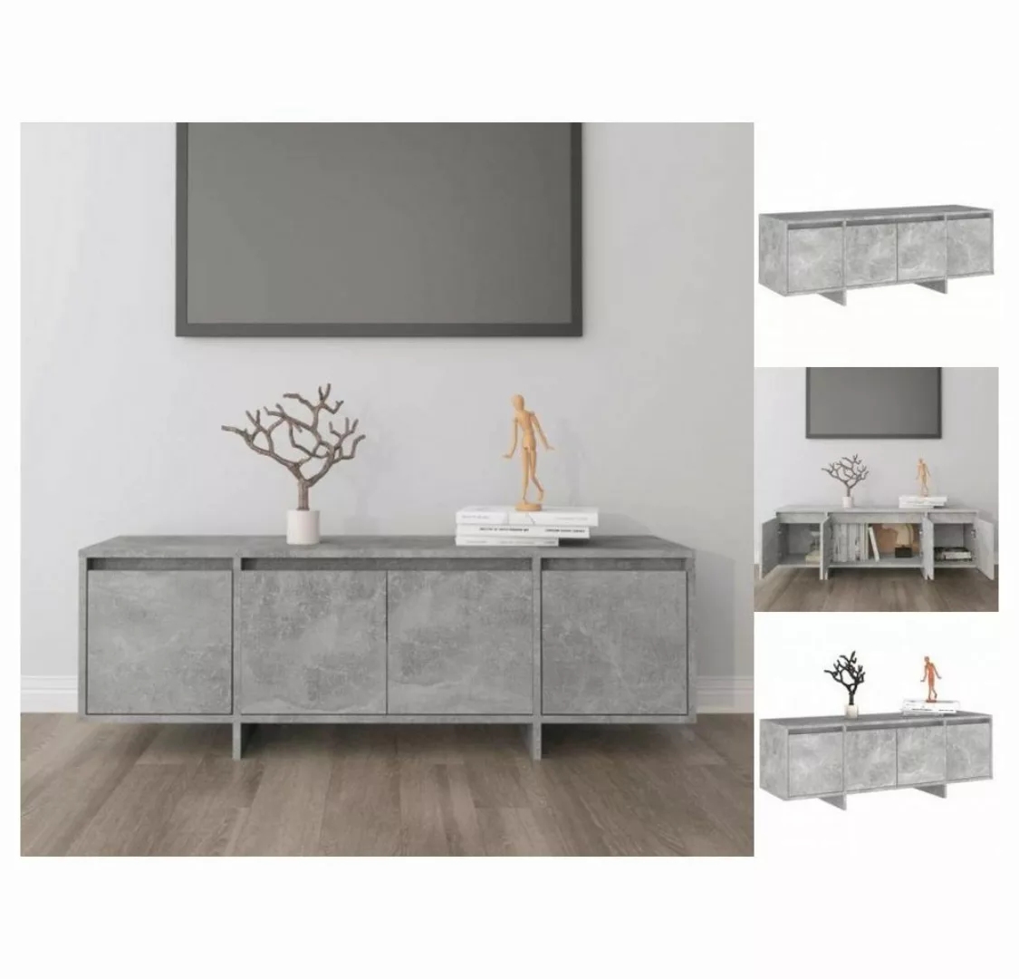 vidaXL TV-Schrank TV-Schrank Betongrau 120x30x40,5 cm cm Spanplatte Lowboar günstig online kaufen