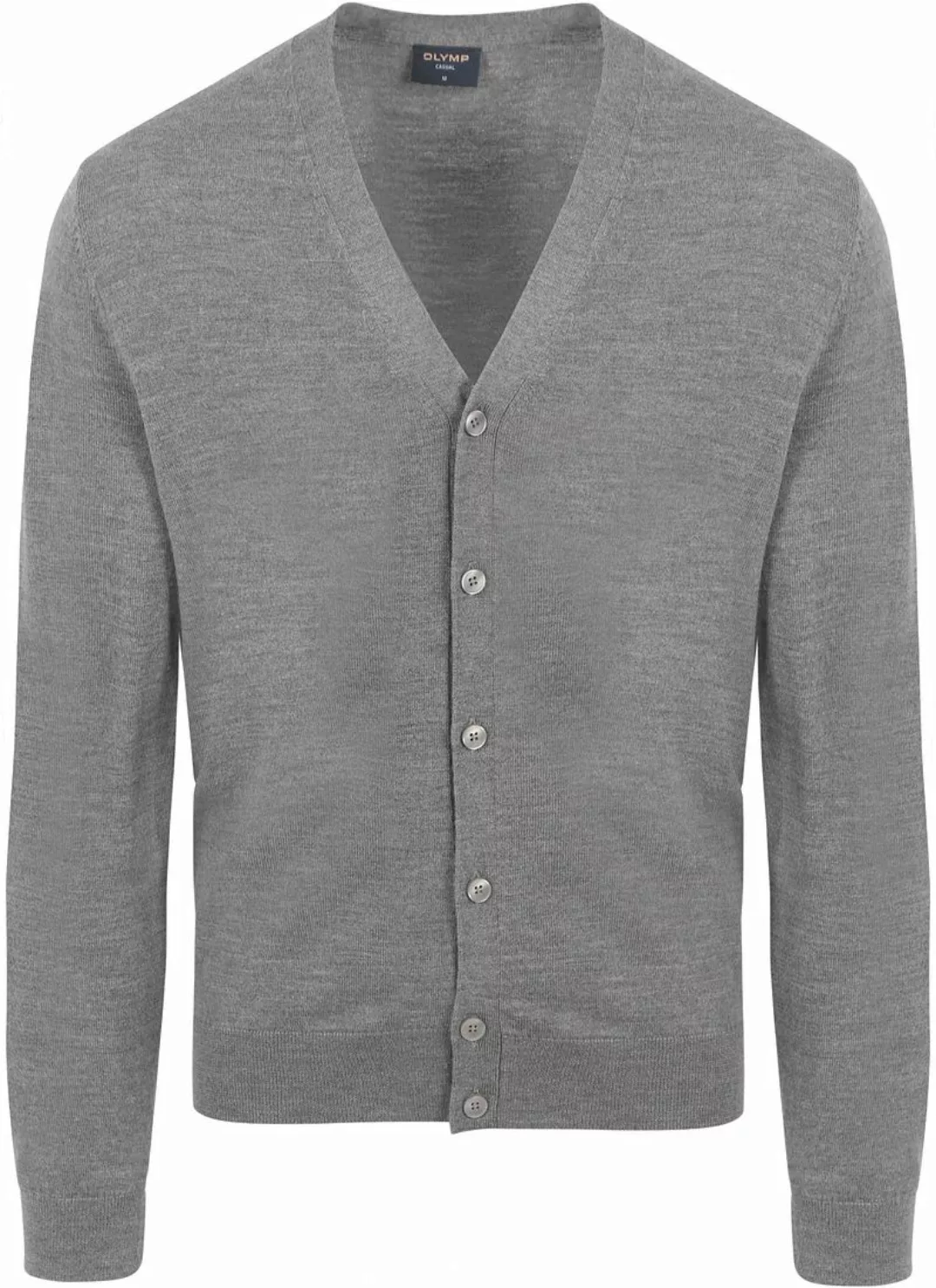 Olymp Strickjacke Wolle Grau - Größe S günstig online kaufen