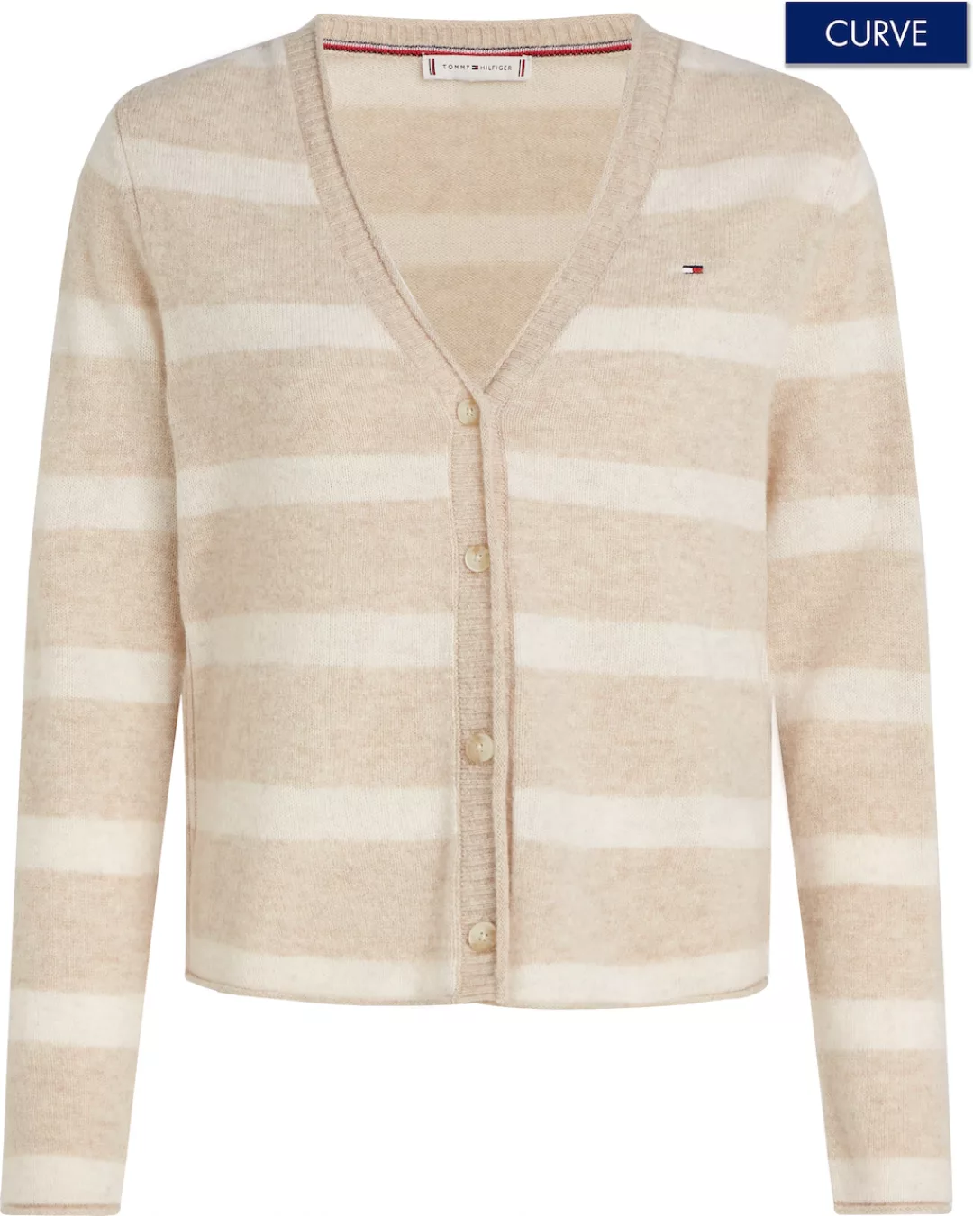 Tommy Hilfiger Curve Strickjacke CRV SOFT WOOL Strickjacke Großen Größen, H günstig online kaufen