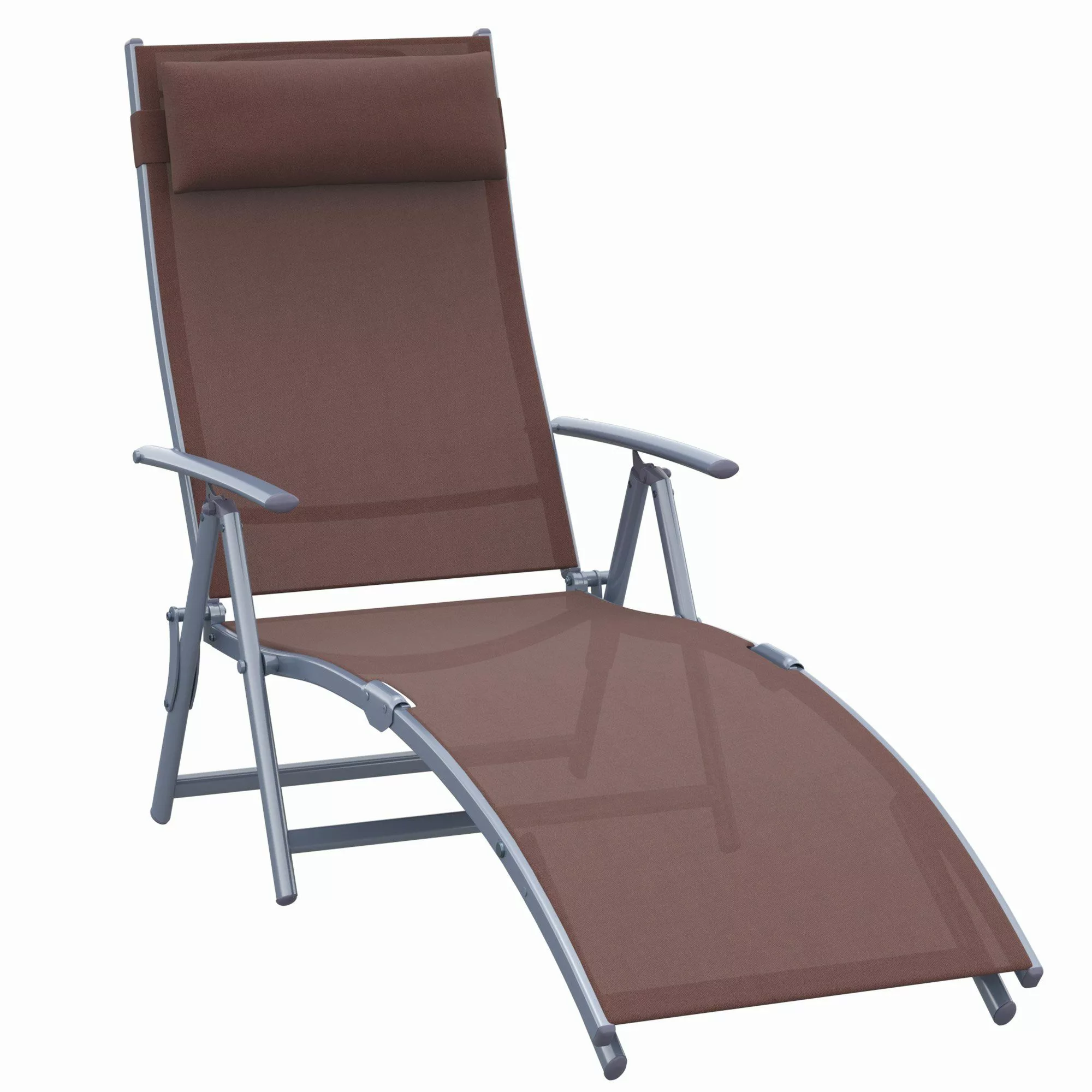 Outsunny Gartenliege Garten Metall Stoff 137 günstig online kaufen